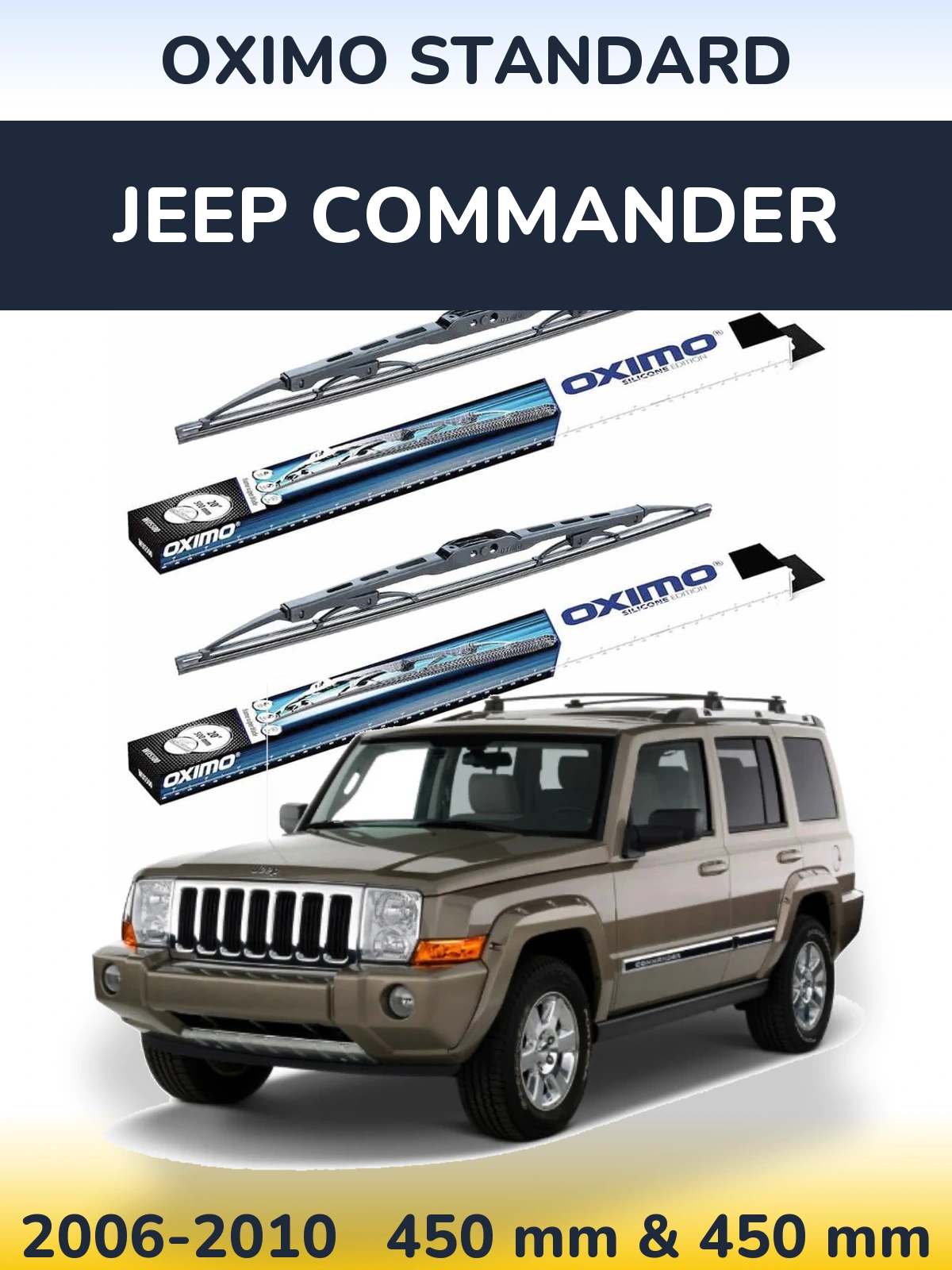 Torkarblad Oximo Standard för Jeep Commander