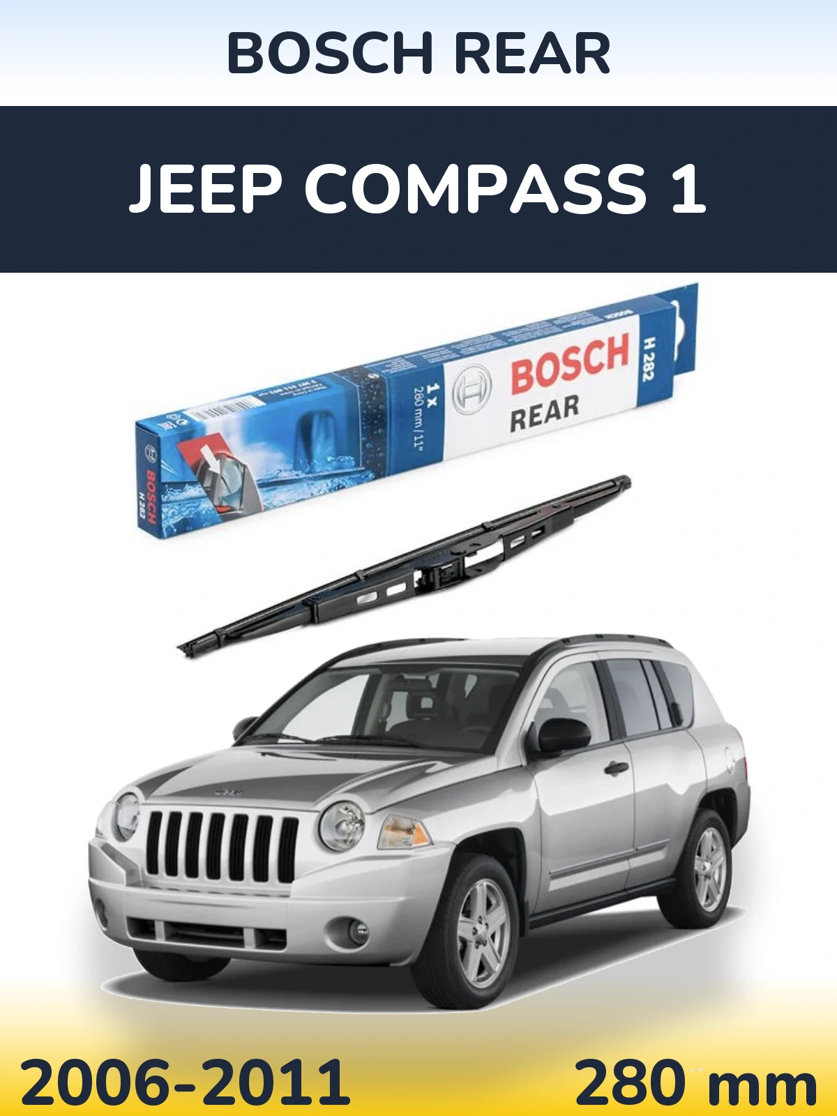 Torkarblad BOSCH Rear för Jeep Compass 1