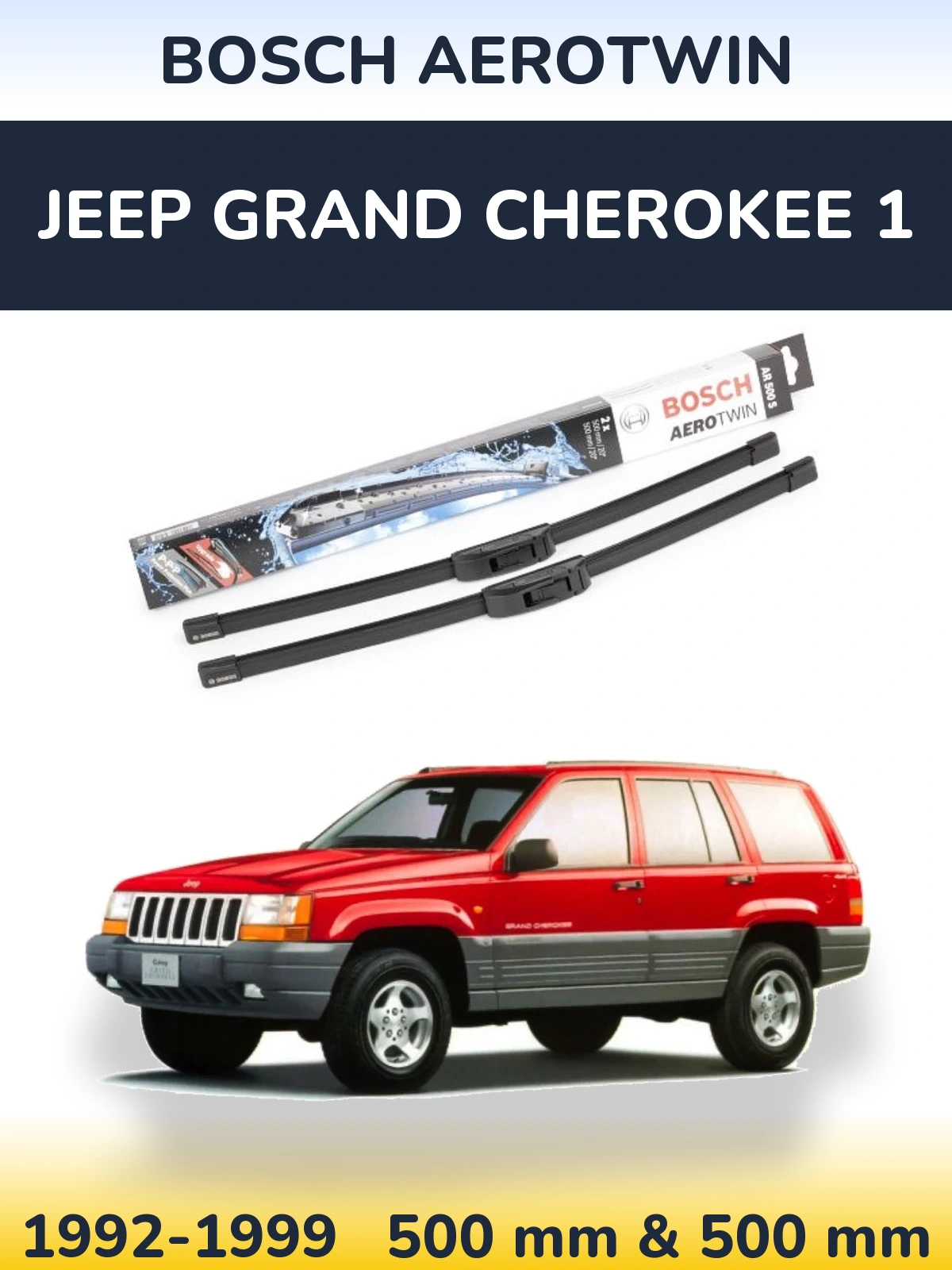 Torkarblad BOSCH AeroTwin för Jeep Grand Cherokee 1