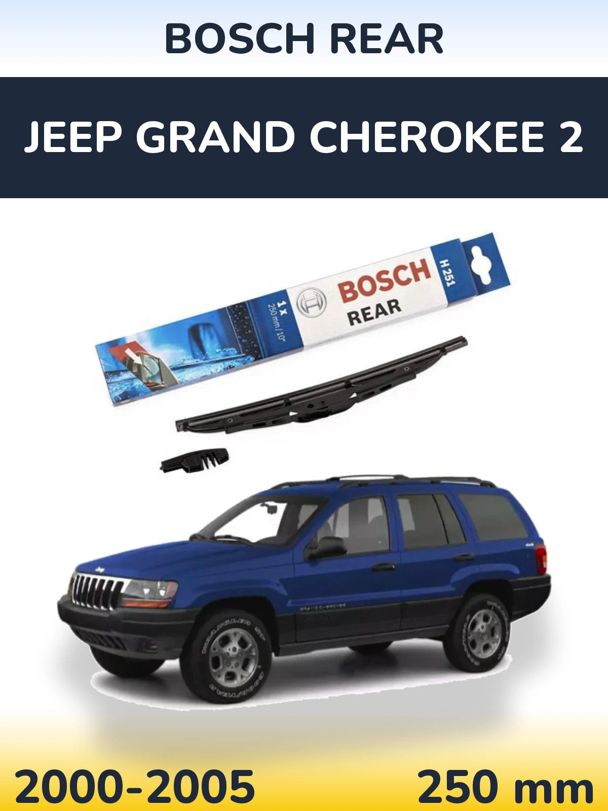 Torkarblad BOSCH Rear för Jeep Grand Cherokee 2