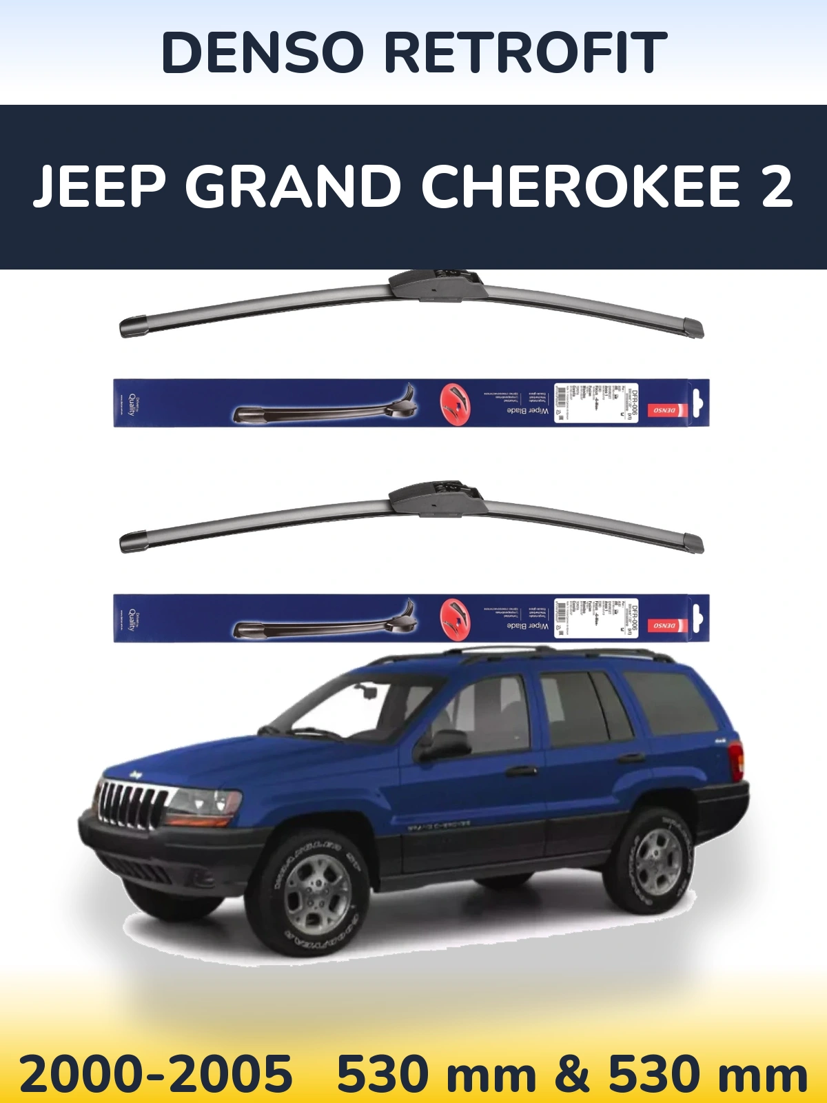 Torkarblad Denso Retrofit för Jeep Grand Cherokee 2