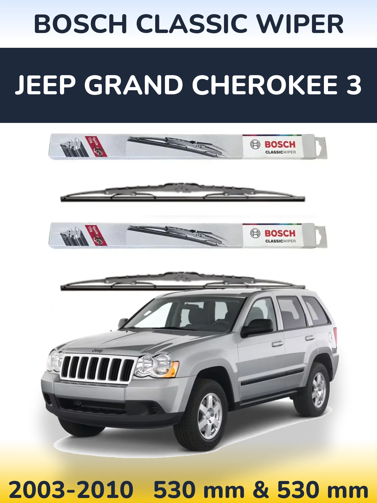 Torkarblad BOSCH Classic Wiper för Jeep Grand Cherokee 3