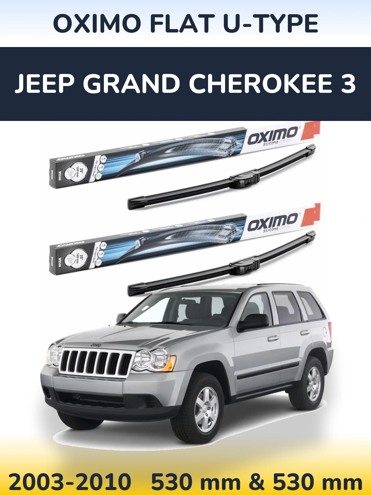 Torkarblad Oximo Flat U-type för Jeep Grand Cherokee 3