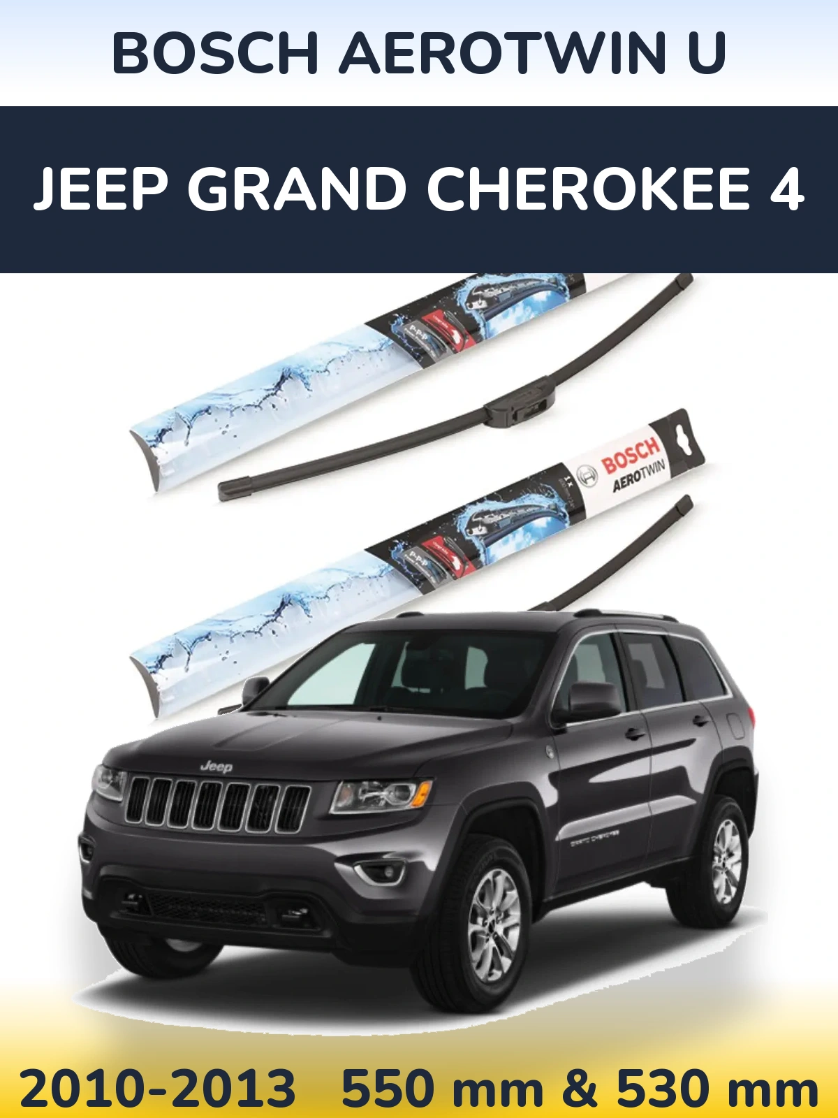 Torkarblad BOSCH AeroTwin U för Jeep Grand Cherokee 4