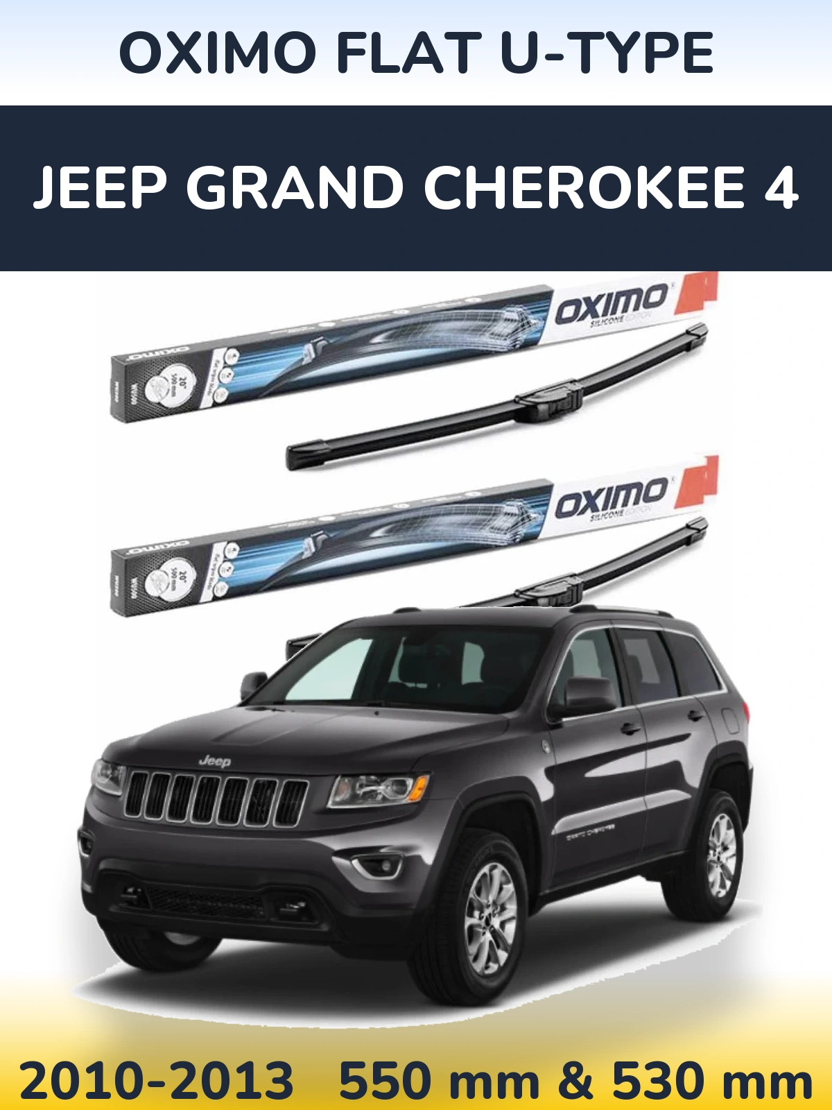 Torkarblad Oximo Flat U-type för Jeep Grand Cherokee 4