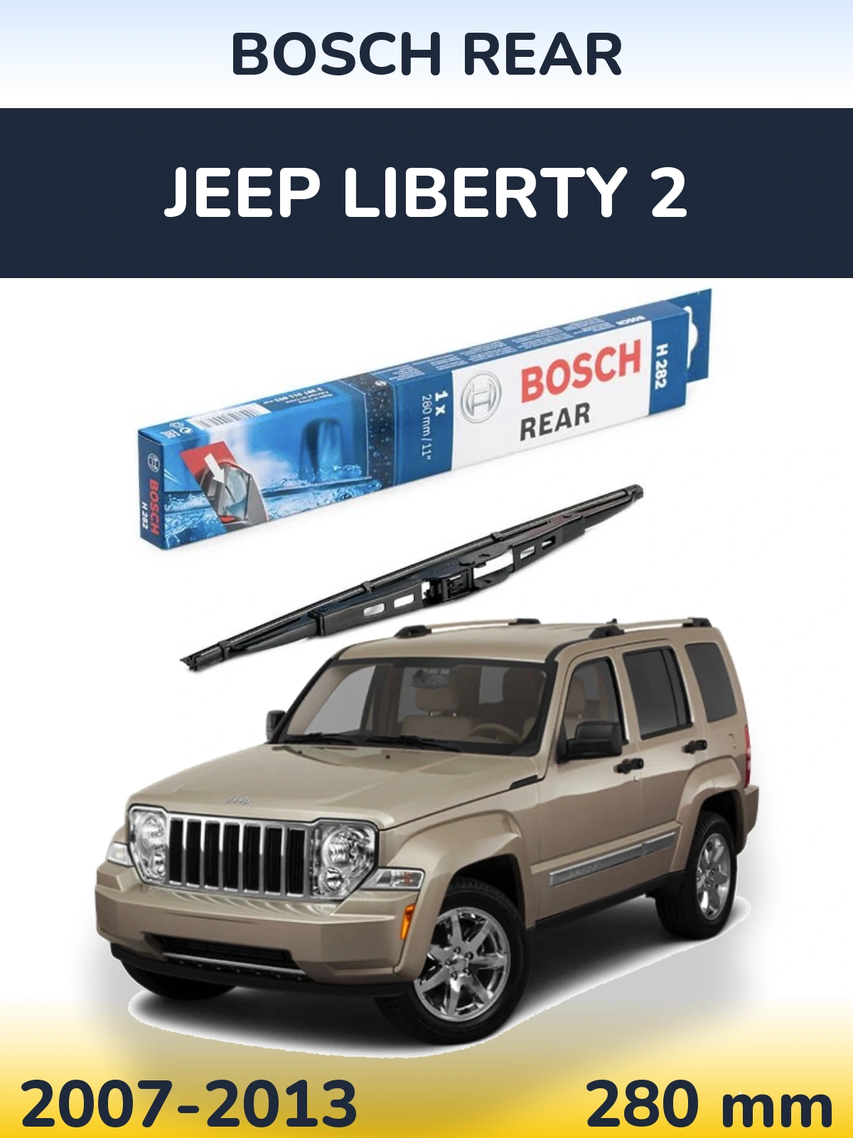 Torkarblad BOSCH Rear för Jeep Liberty 2