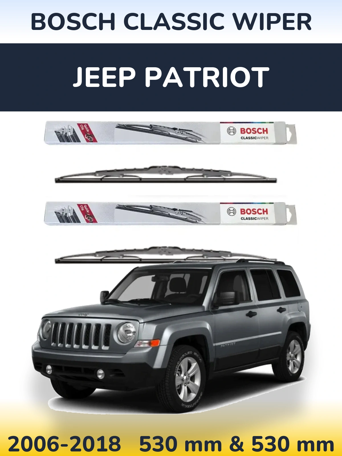 Torkarblad BOSCH Classic Wiper för Jeep Patriot