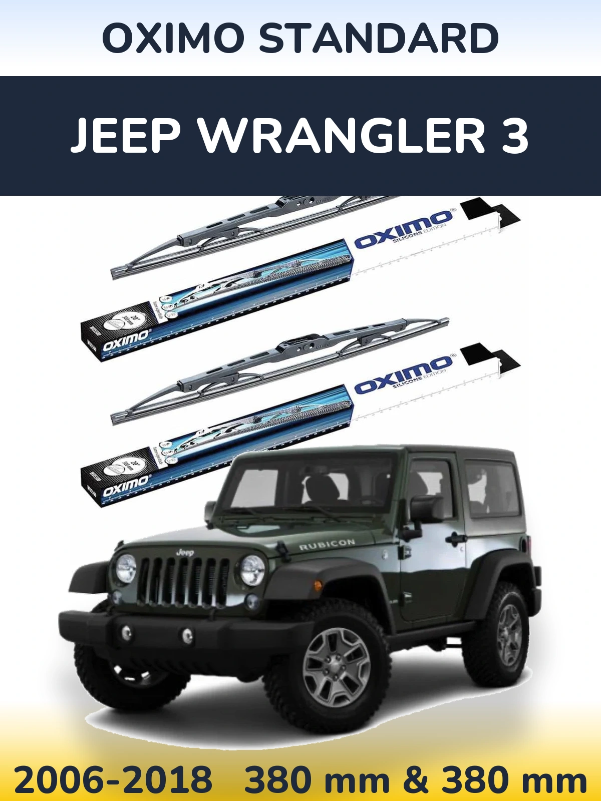 Torkarblad Oximo Standard för Jeep Wrangler 3