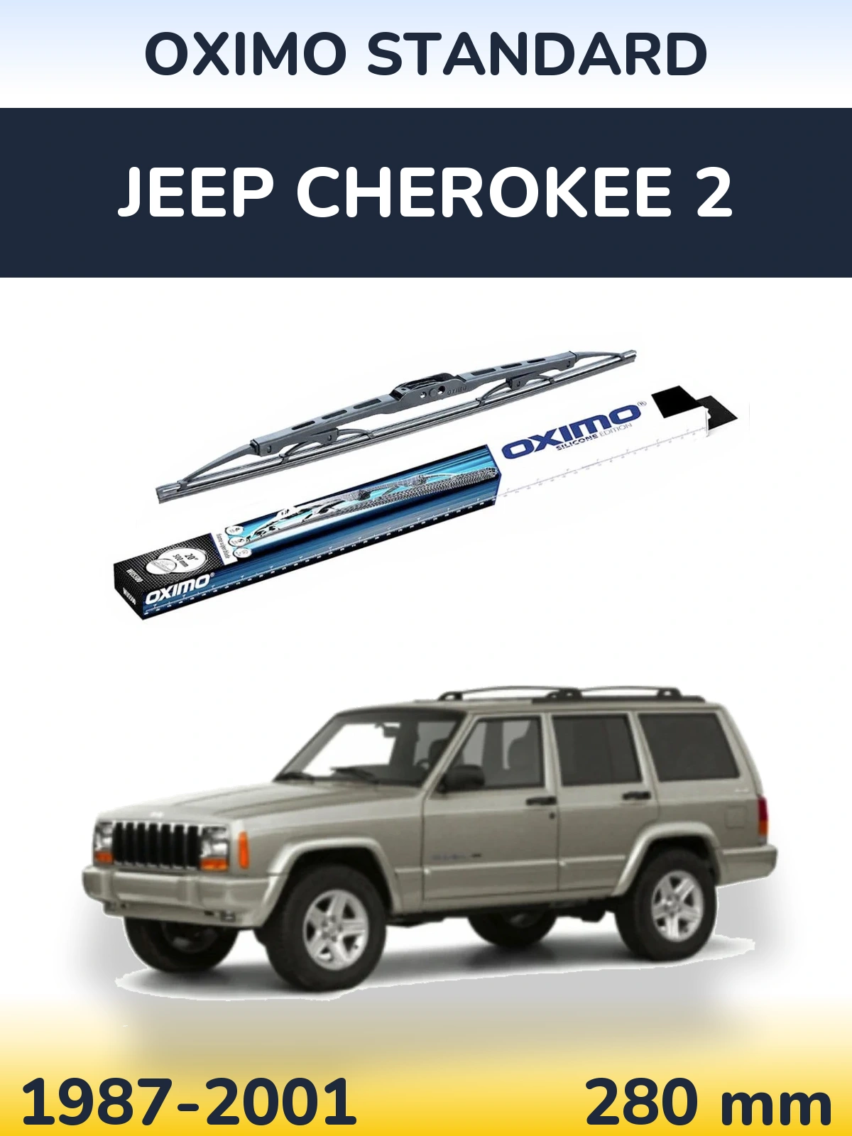 Torkarblad Oximo Standard för Jeep Cherokee 2