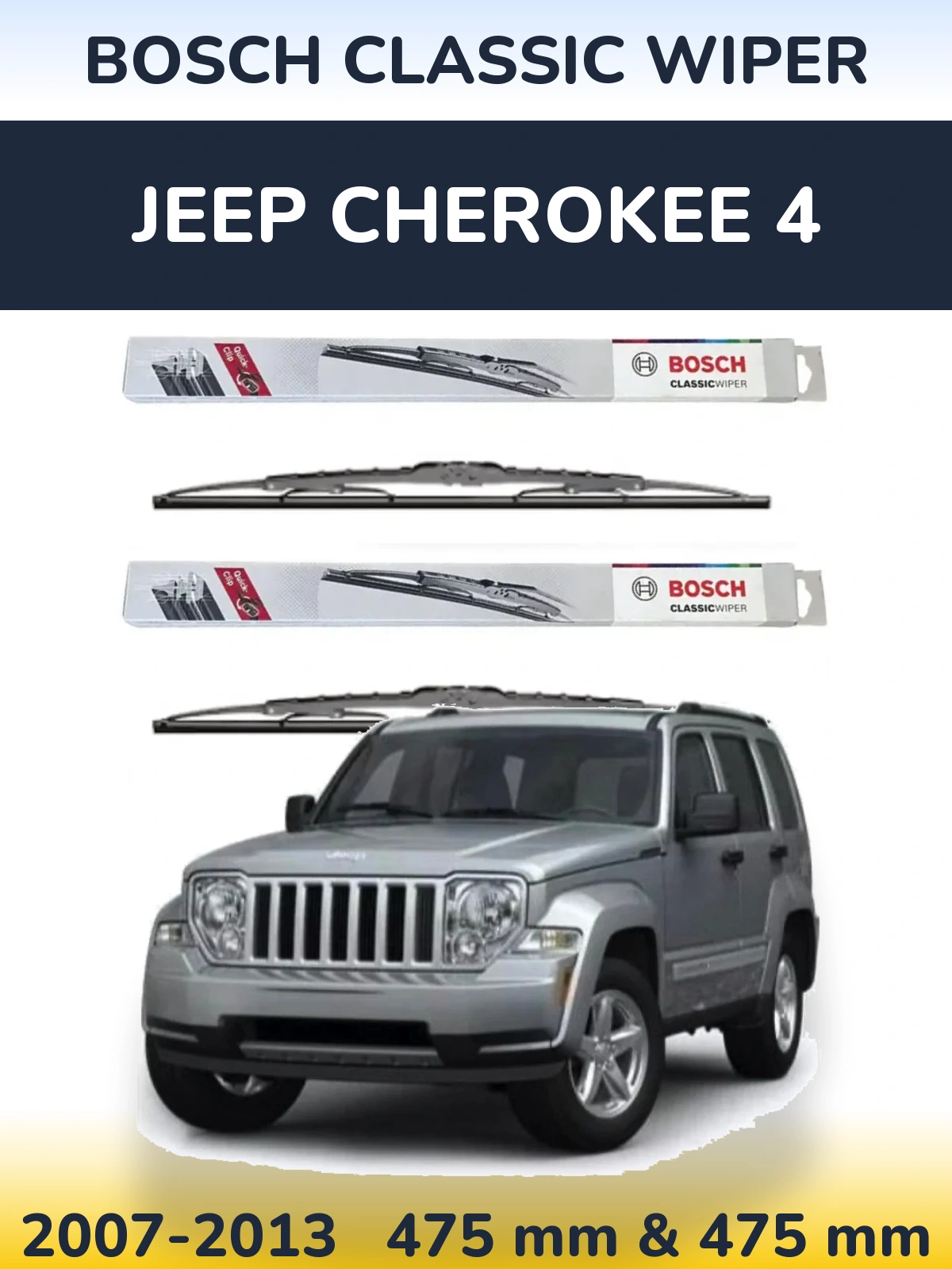 Torkarblad BOSCH Classic Wiper för Jeep Cherokee 4
