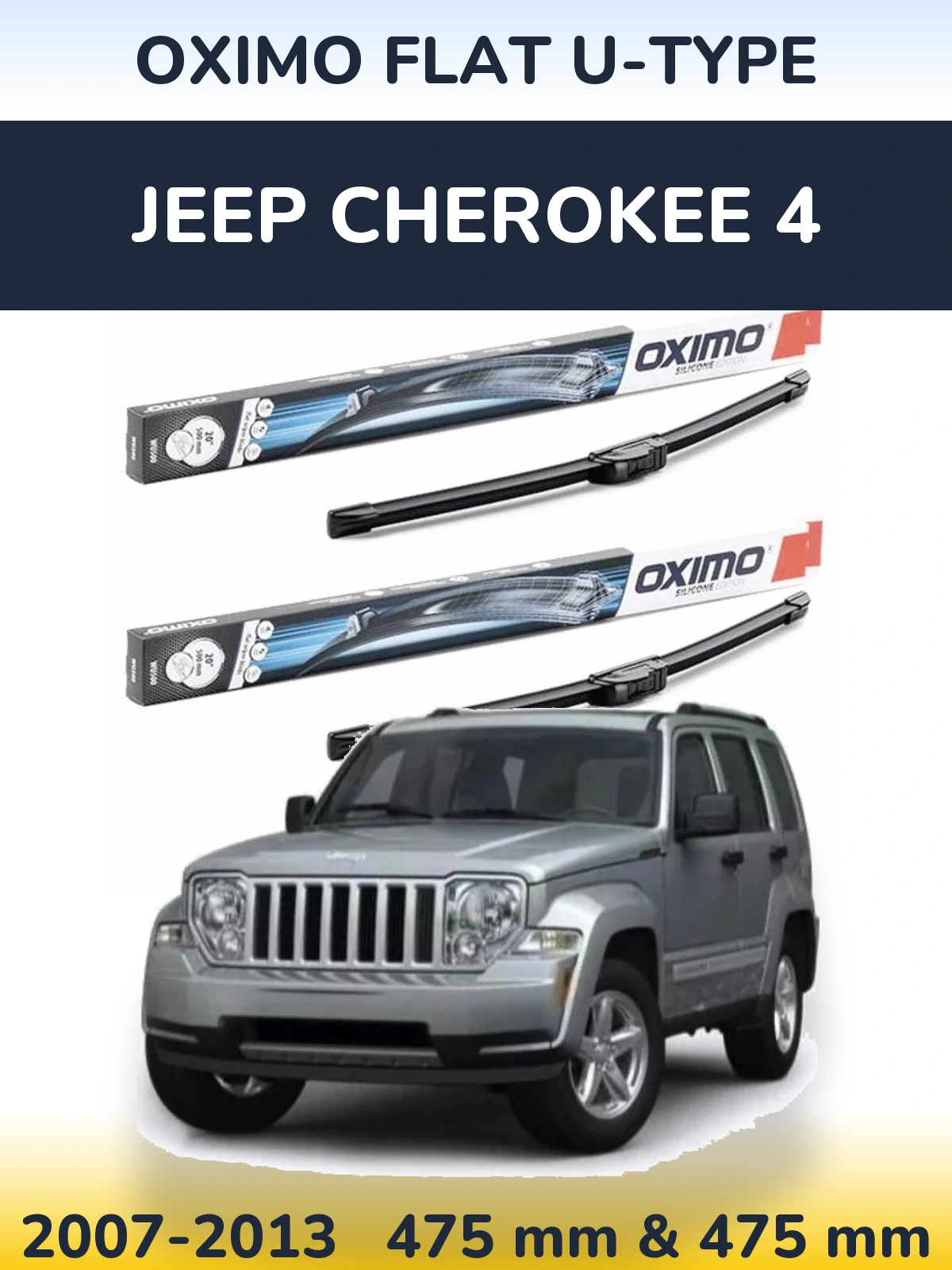 Torkarblad Oximo Flat U-type för Jeep Cherokee 4