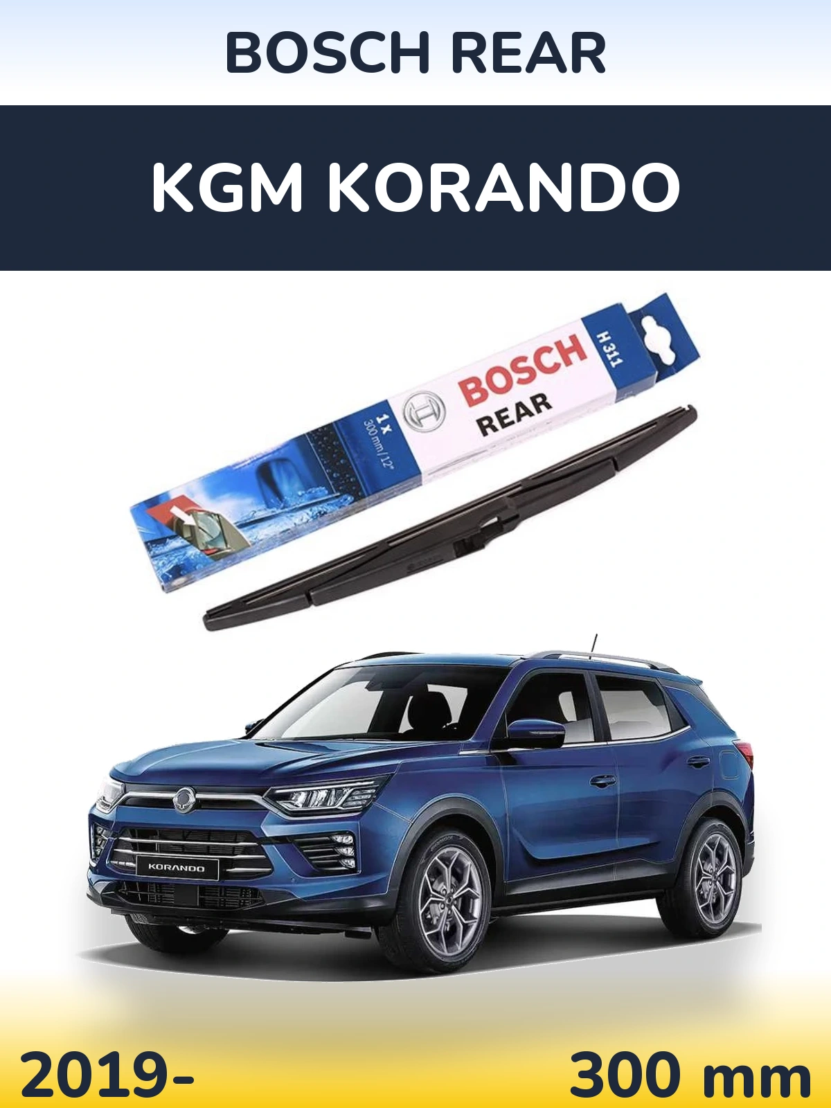 Torkarblad BOSCH Rear för KGM Korando