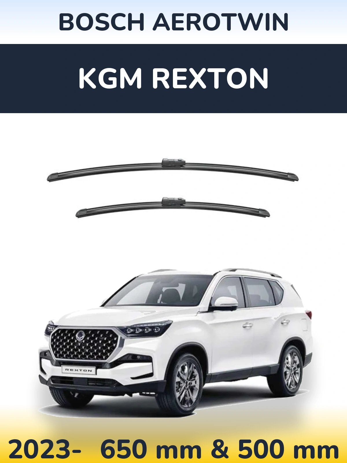 Torkarblad BOSCH AeroTwin för KGM Rexton