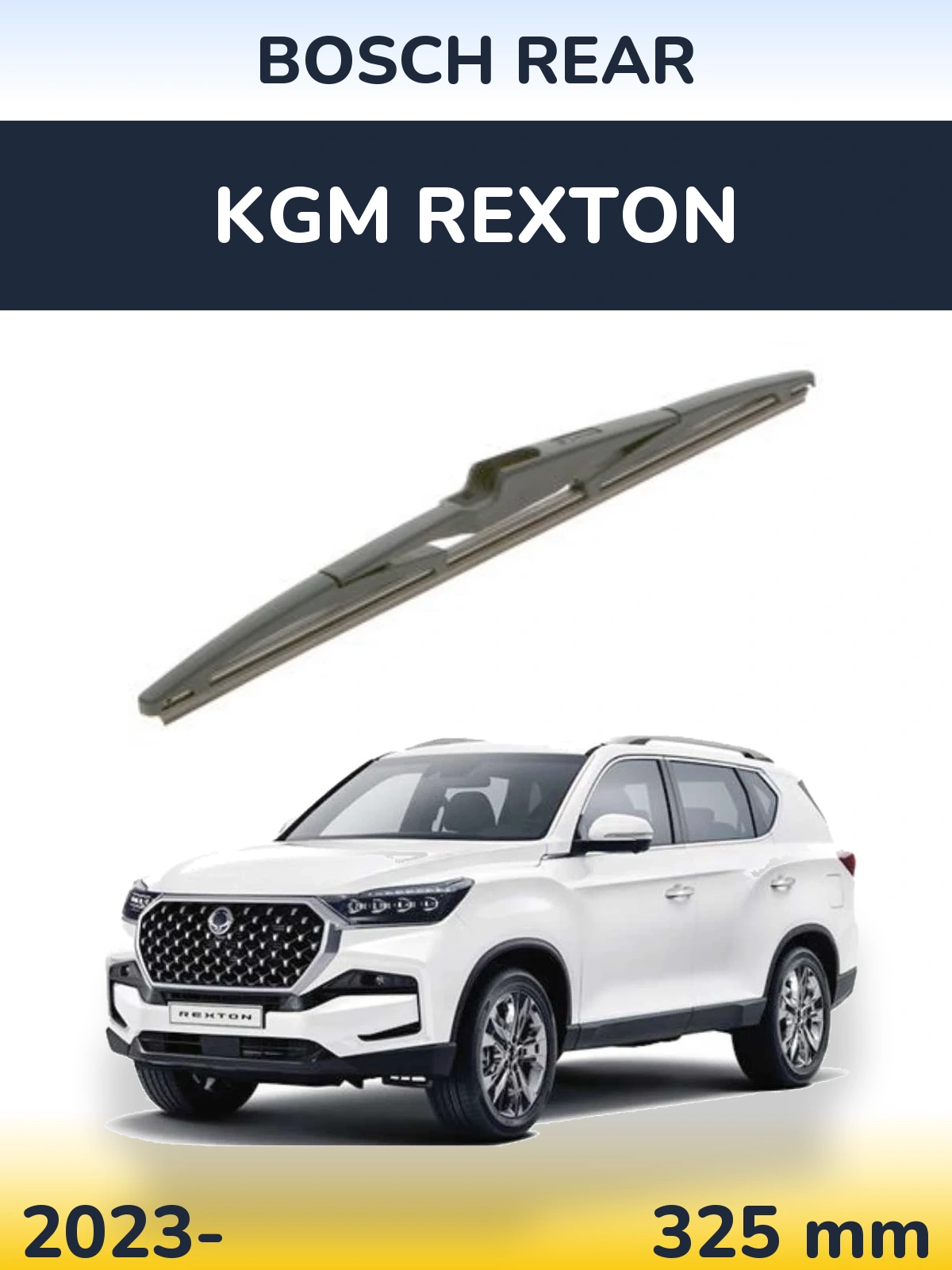 Torkarblad BOSCH Rear för KGM Rexton
