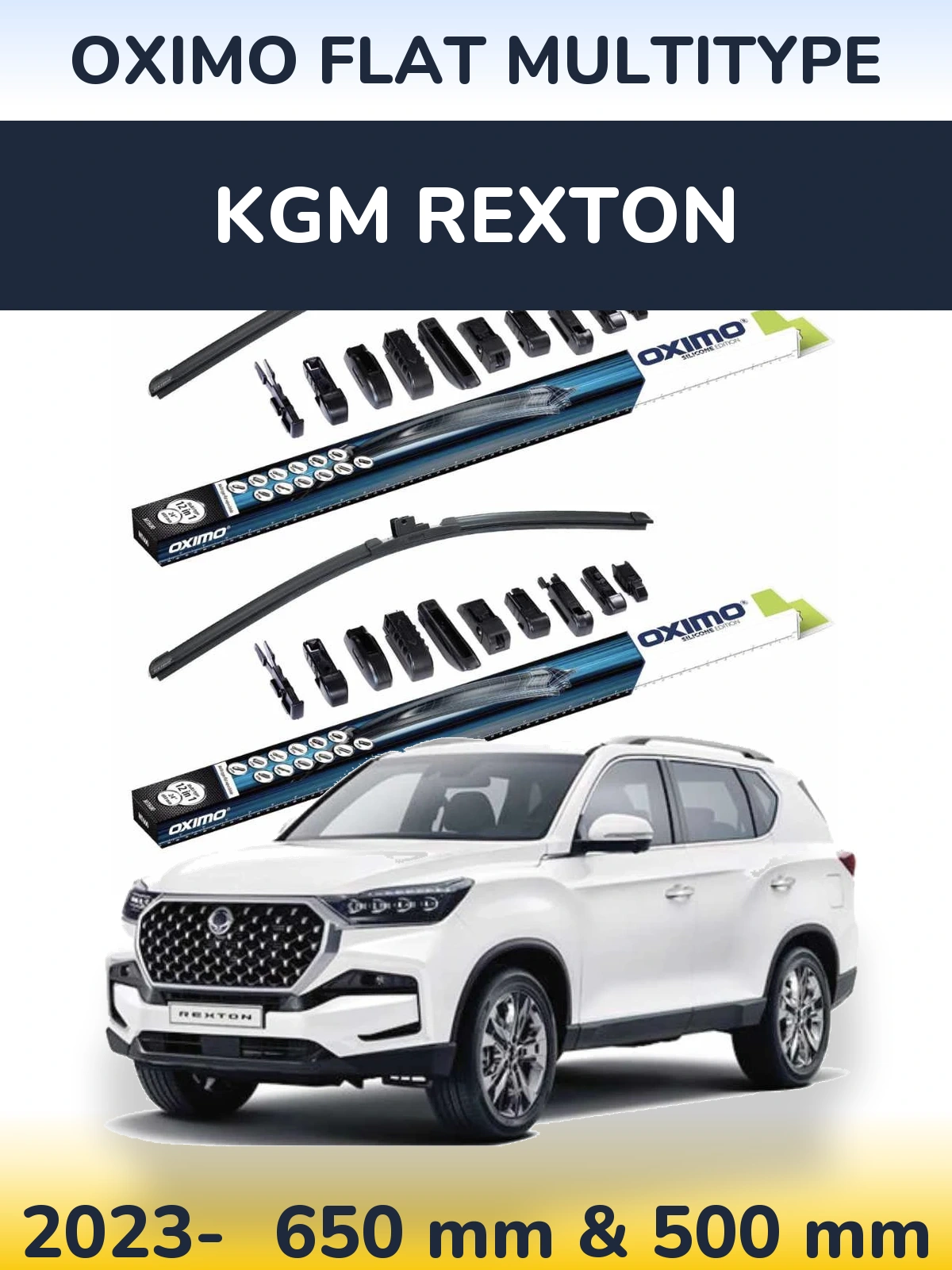 Torkarblad Oximo Flat MultiType för KGM Rexton