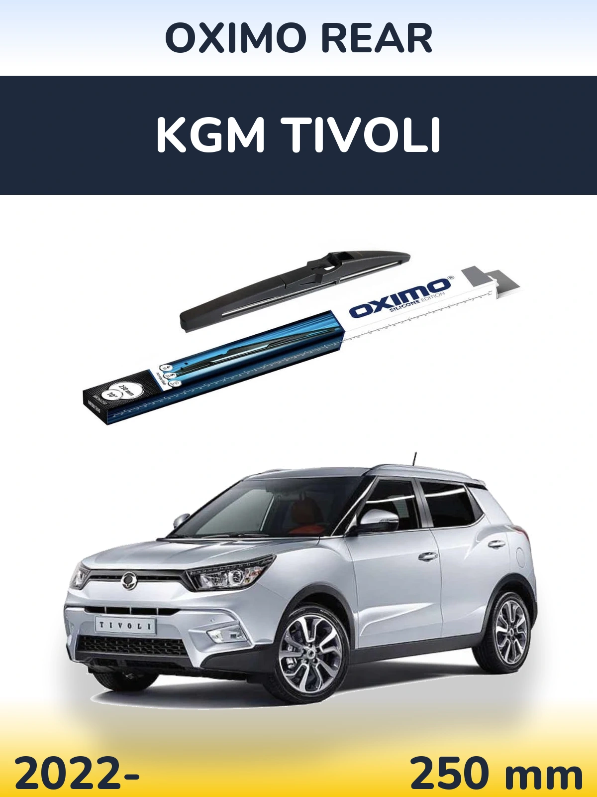 Torkarblad Oximo Rear för KGM Tivoli