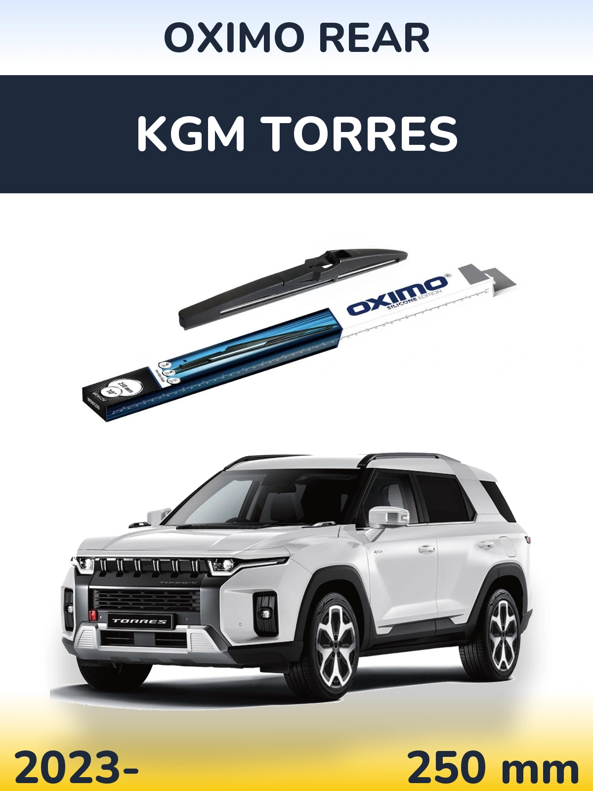 Torkarblad Oximo Rear för KGM Torres