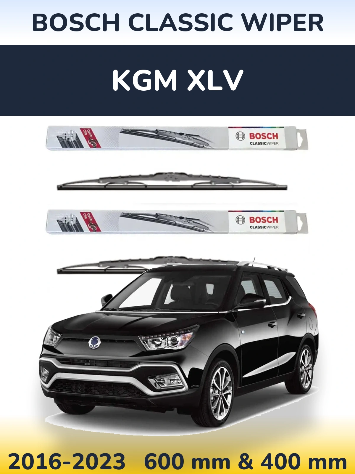 Torkarblad BOSCH Classic Wiper för KGM XLV