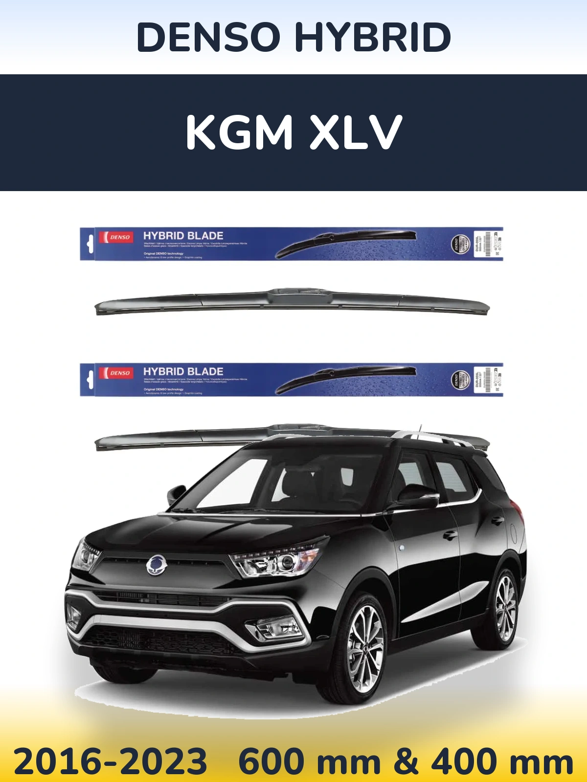 Torkarblad Denso Hybrid för KGM XLV