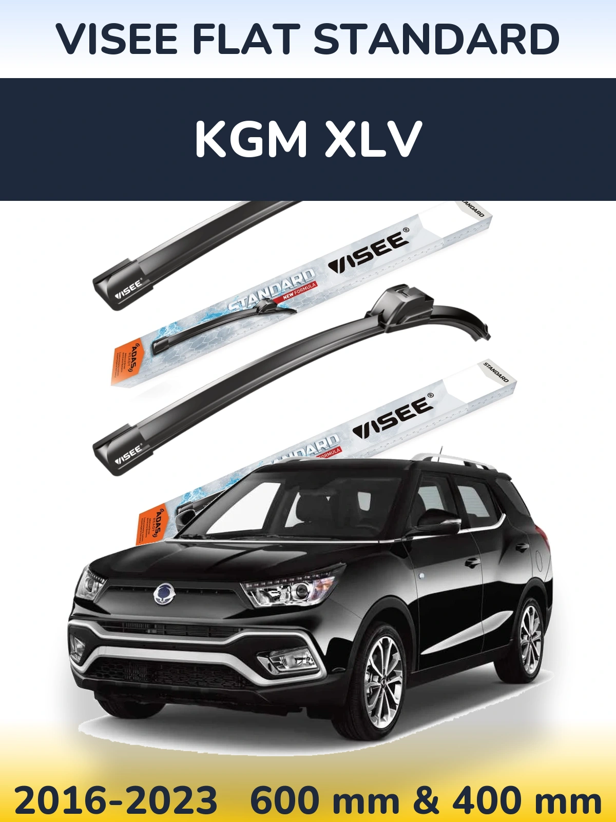 Torkarblad VISEE FLAT STANDARD för KGM XLV