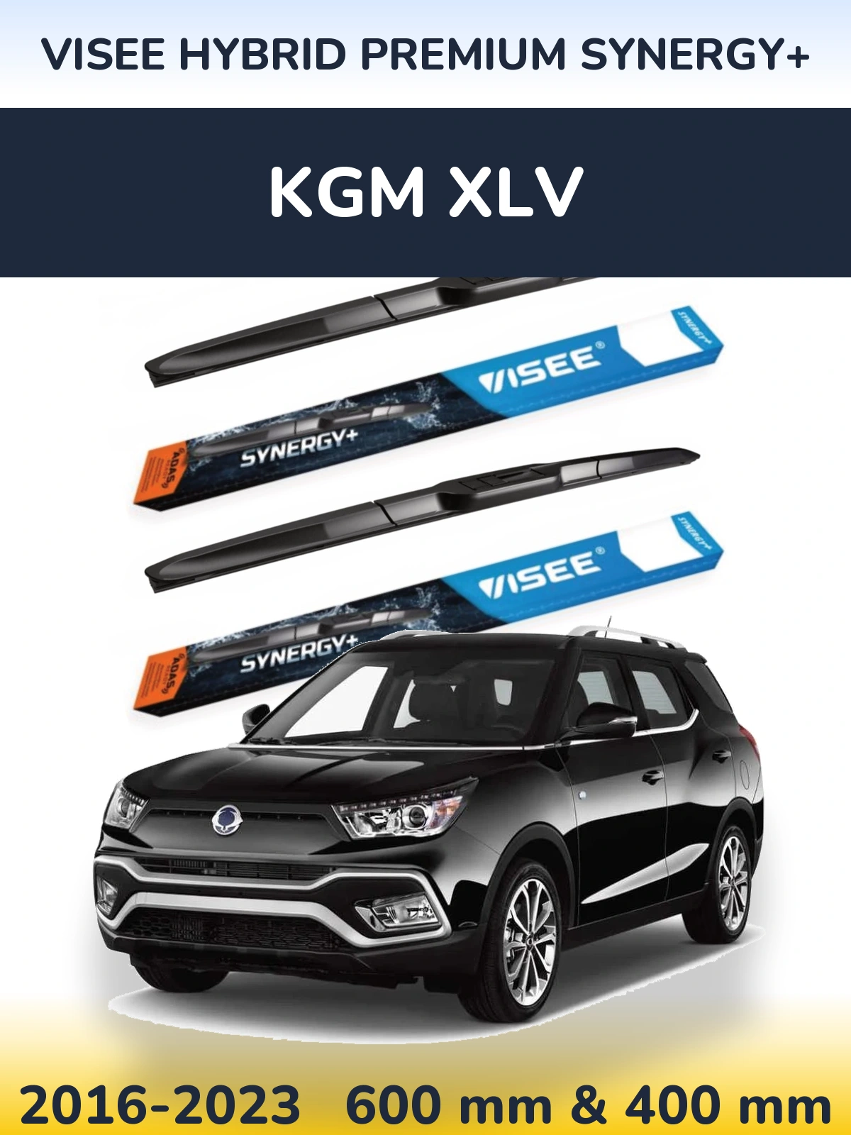 Torkarblad VISEE HYBRID PREMIUM SYNERGY+ för KGM XLV