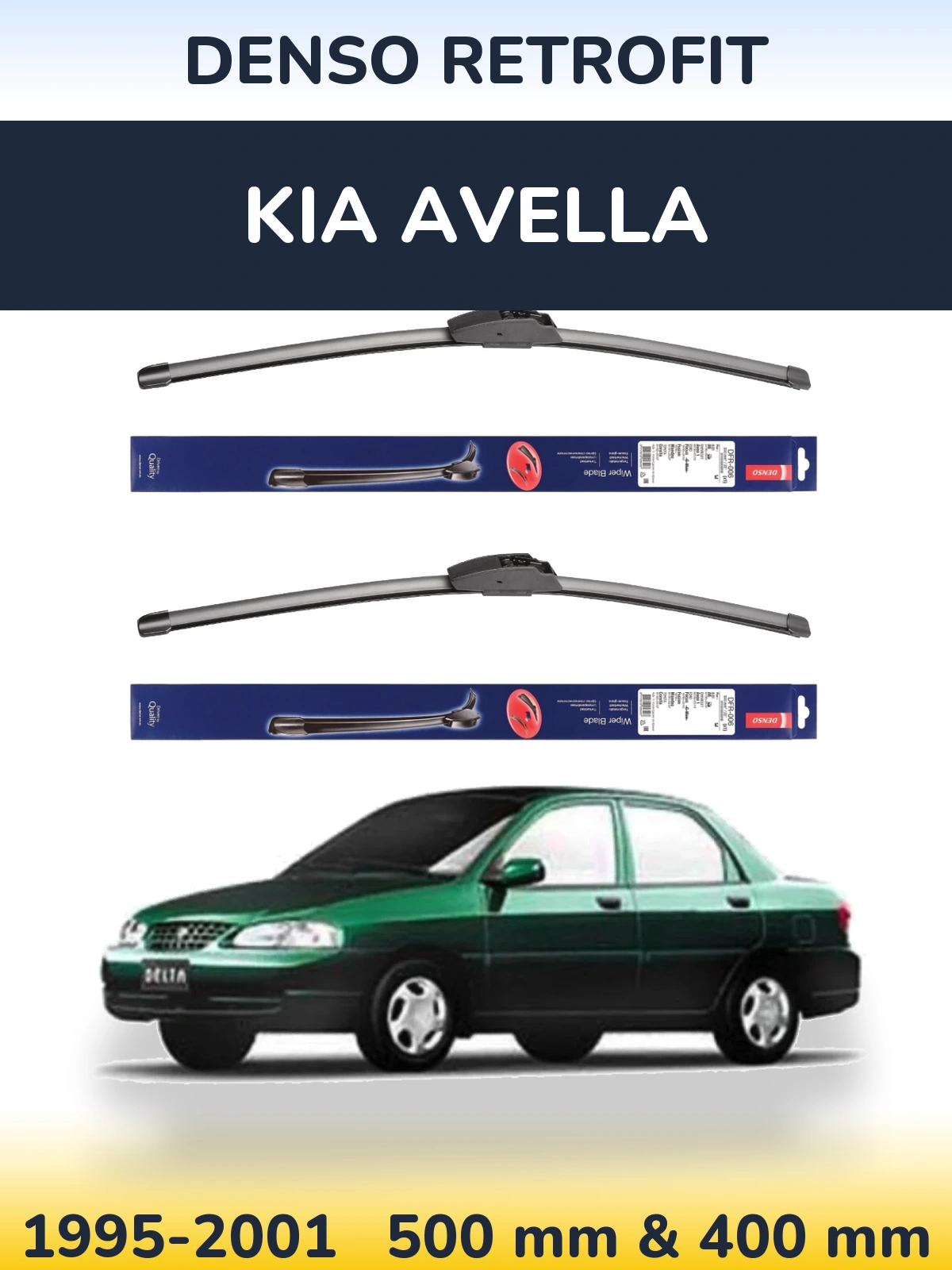 Torkarblad Denso Retrofit för KIA Avella