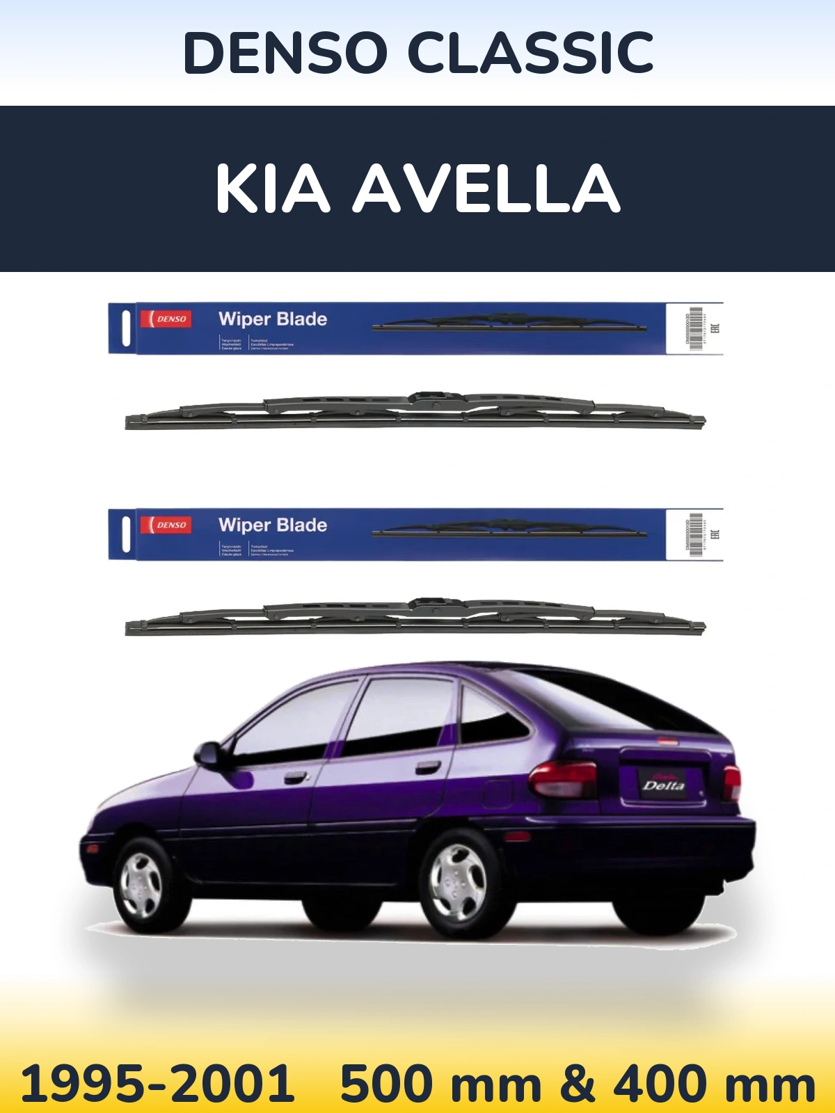 Torkarblad Denso Classic för KIA Avella