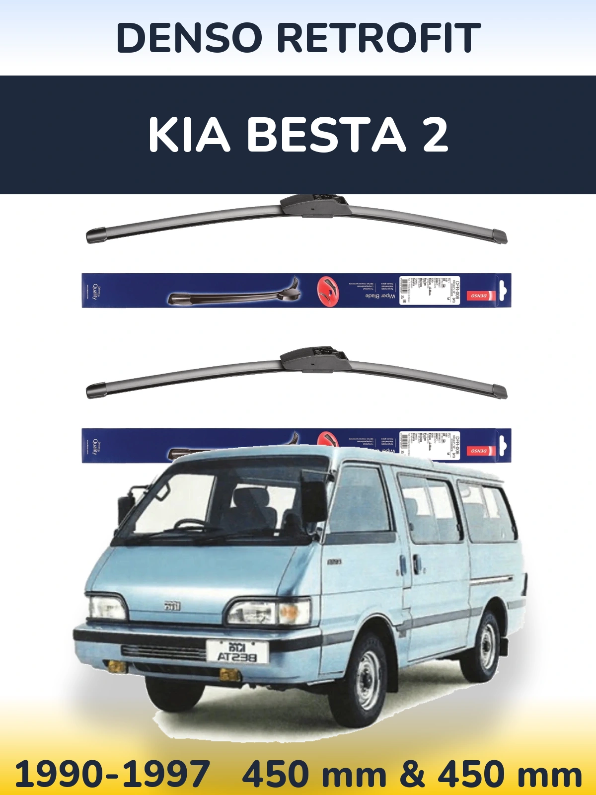 Torkarblad Denso Retrofit för KIA Besta 2