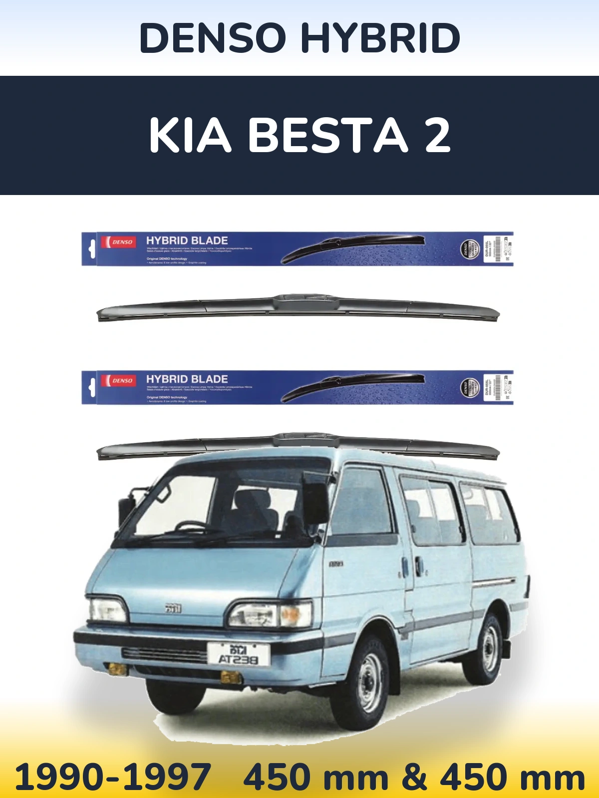 Torkarblad Denso Hybrid för KIA Besta 2