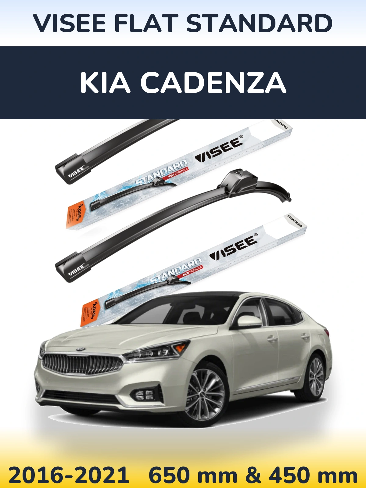 Torkarblad VISEE FLAT STANDARD för KIA Cadenza