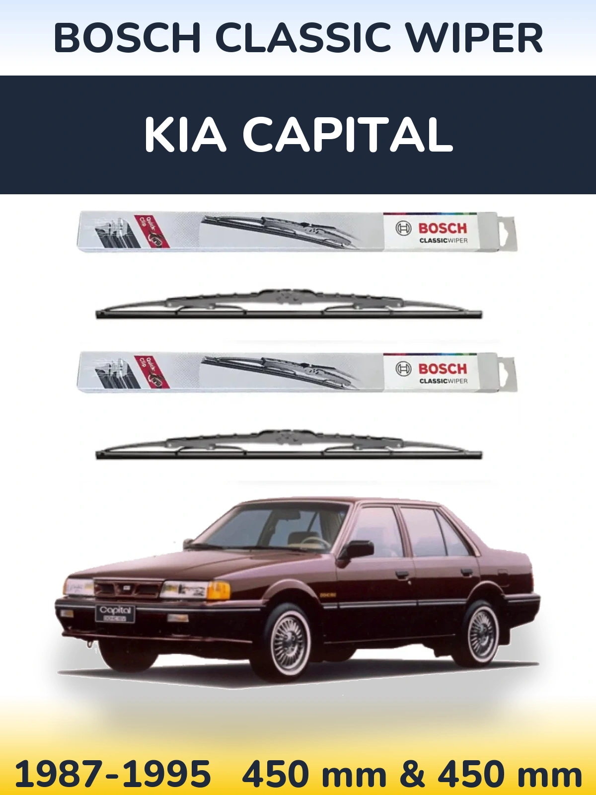 Torkarblad BOSCH Classic Wiper för KIA Capital