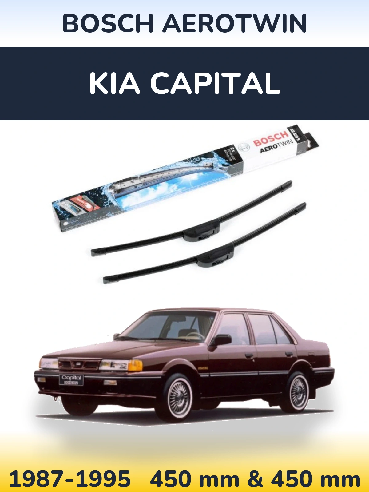 Torkarblad BOSCH AeroTwin för KIA Capital