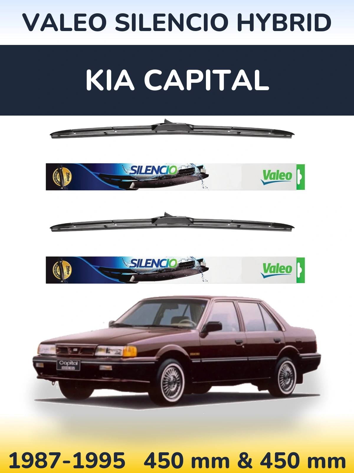 Torkarblad Valeo Silencio Hybrid för KIA Capital