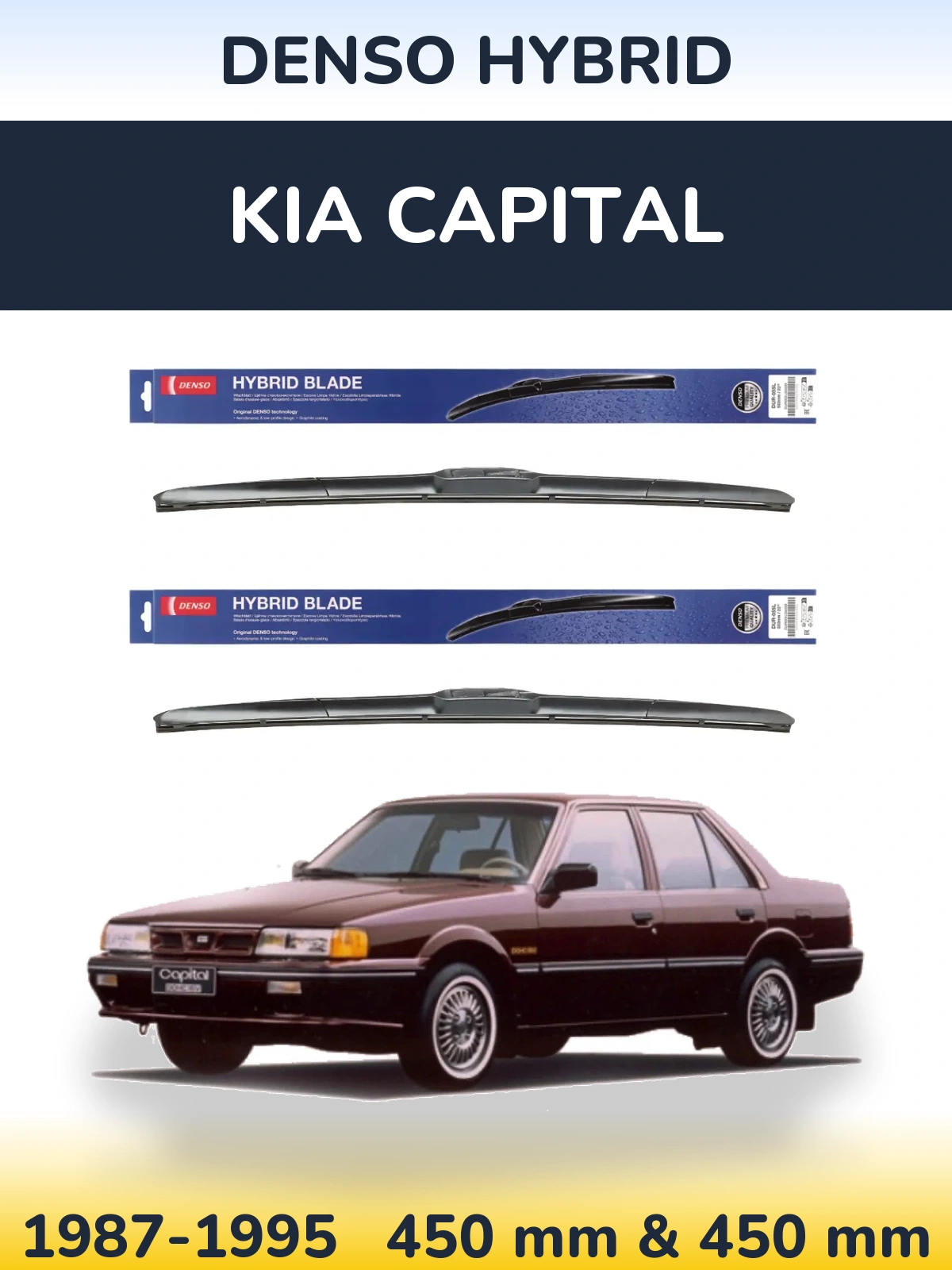 Torkarblad Denso Hybrid för KIA Capital