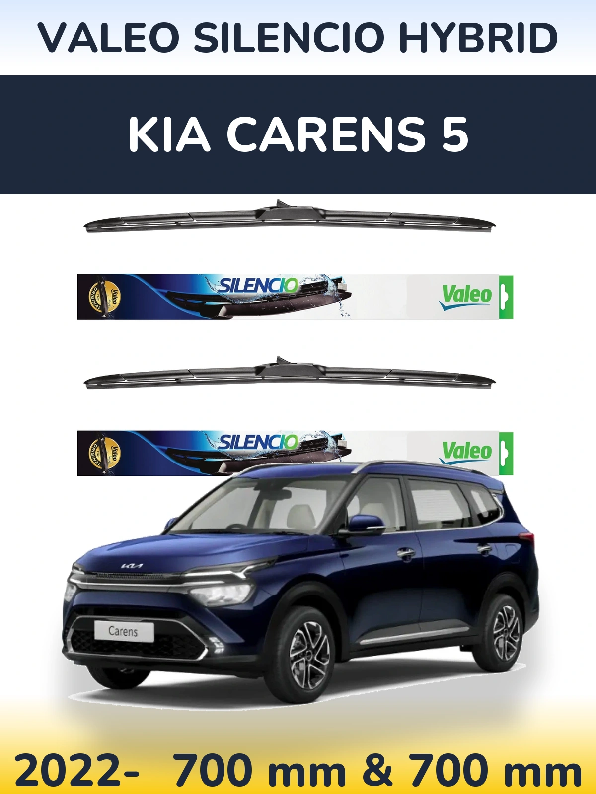 Torkarblad Valeo Silencio Hybrid för KIA Carens 5