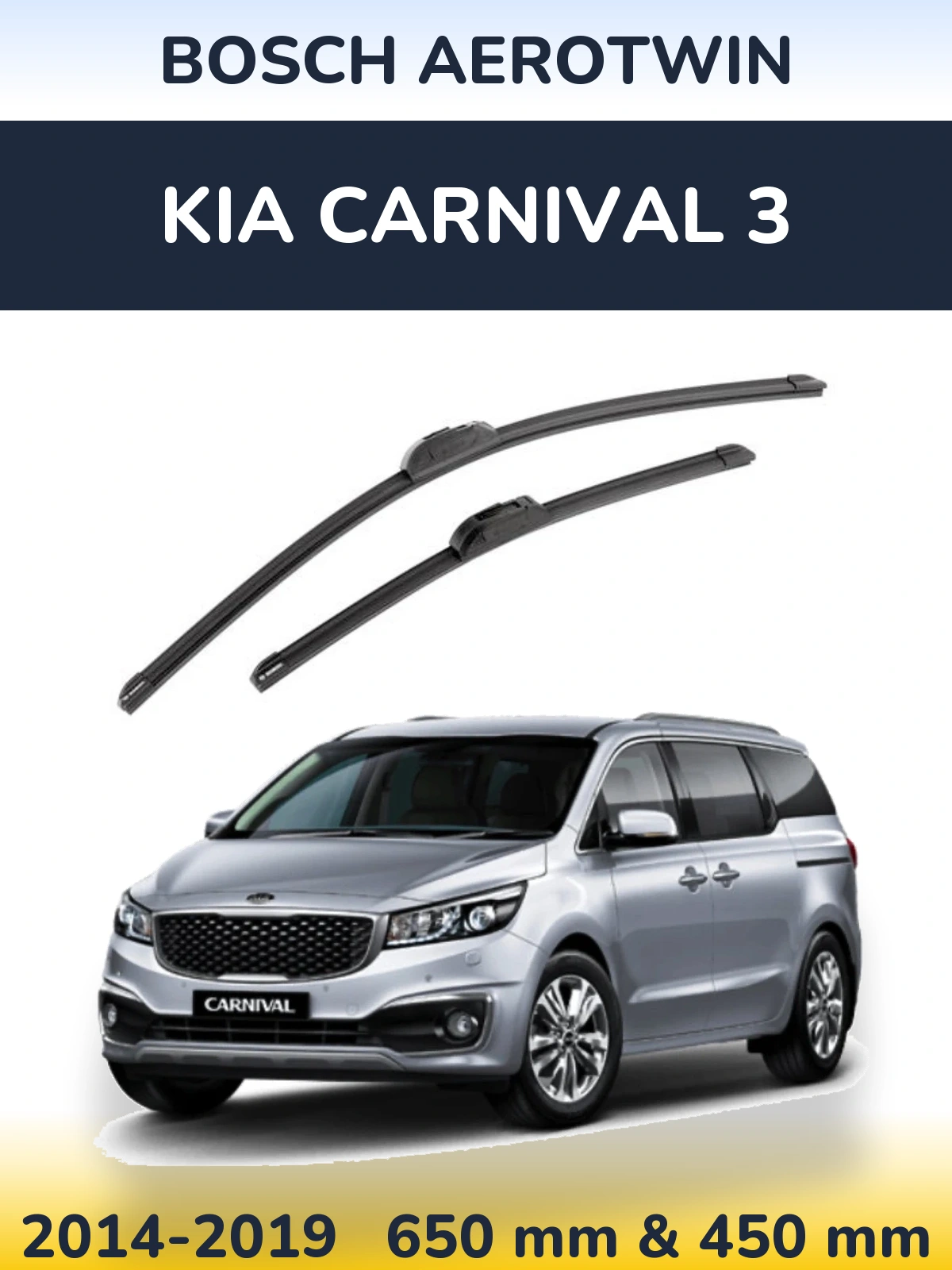Torkarblad BOSCH AeroTwin för KIA Carnival 3