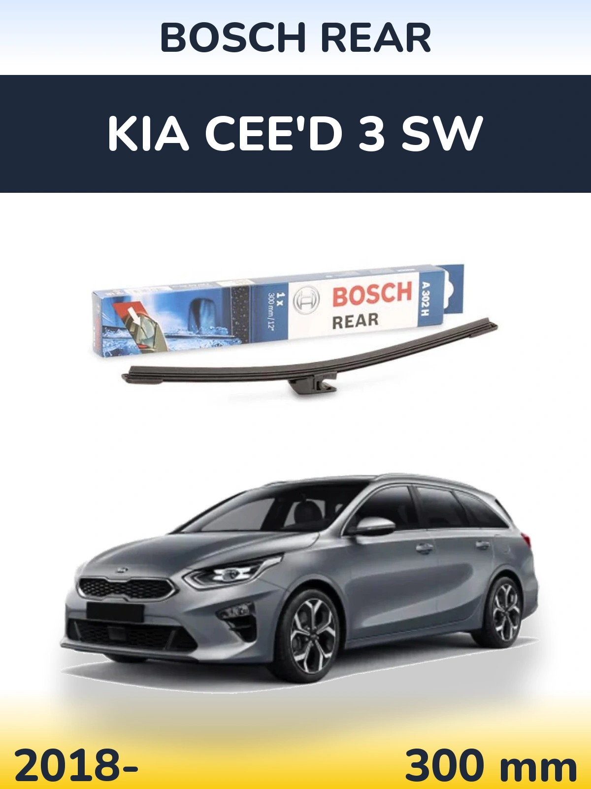 Torkarblad BOSCH Rear för KIA Cee'd 3 SW