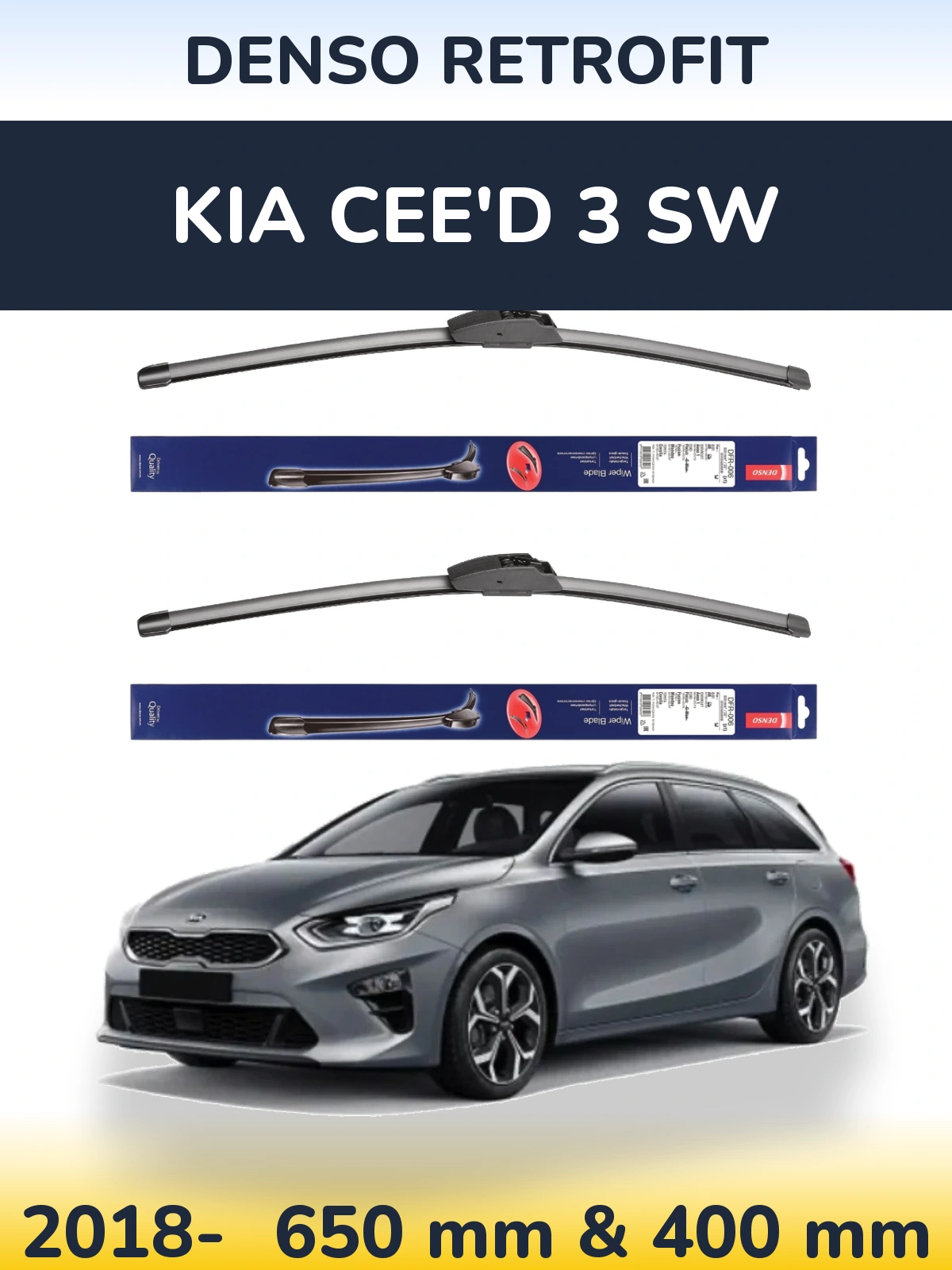 Torkarblad Denso Retrofit för KIA Cee'd 3 SW