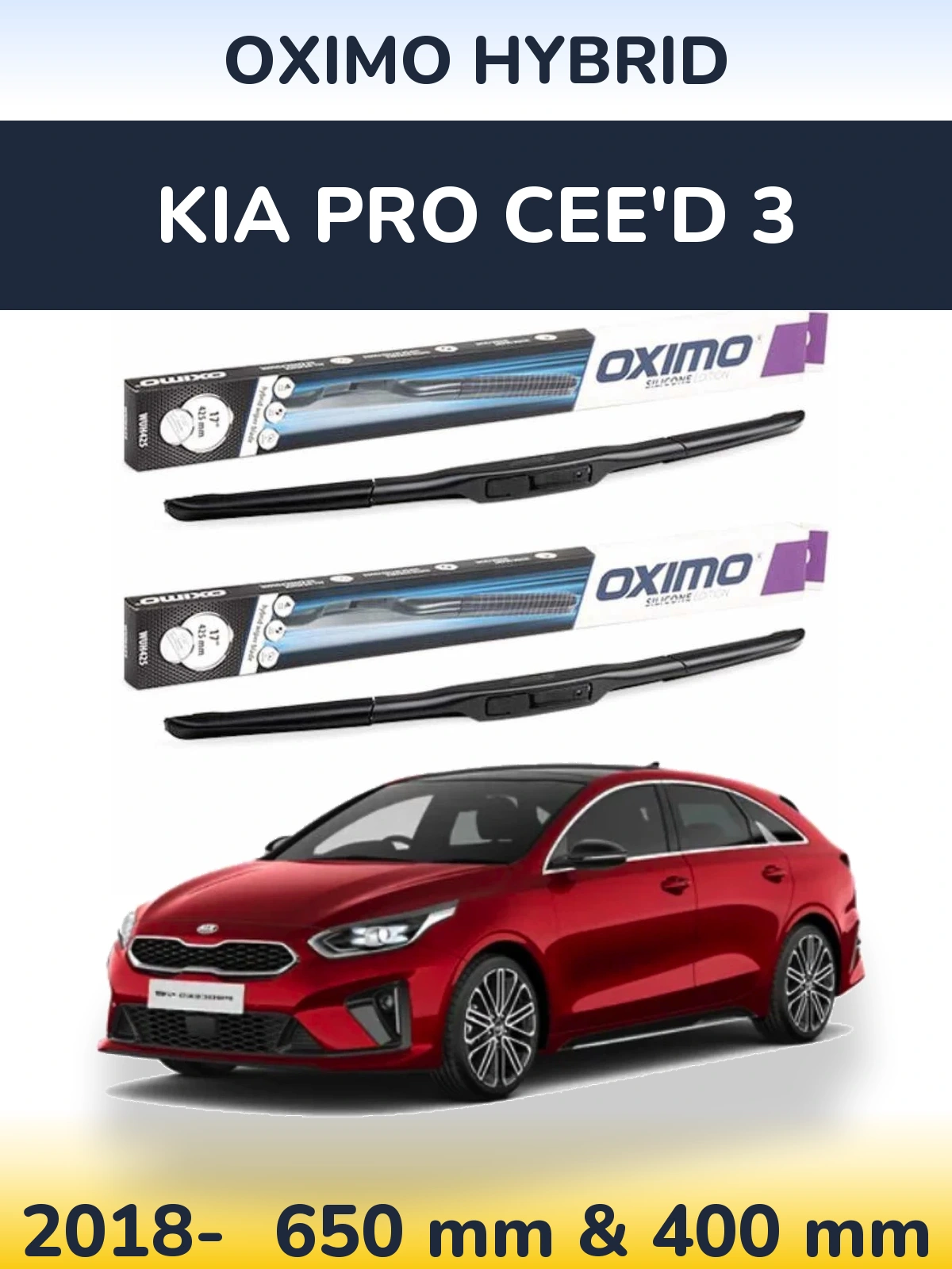Torkarblad Oximo Hybrid för KIA Pro Cee'd 3