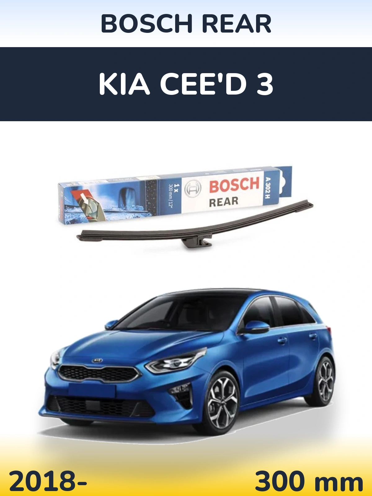 Torkarblad BOSCH Rear för KIA Cee'd 3