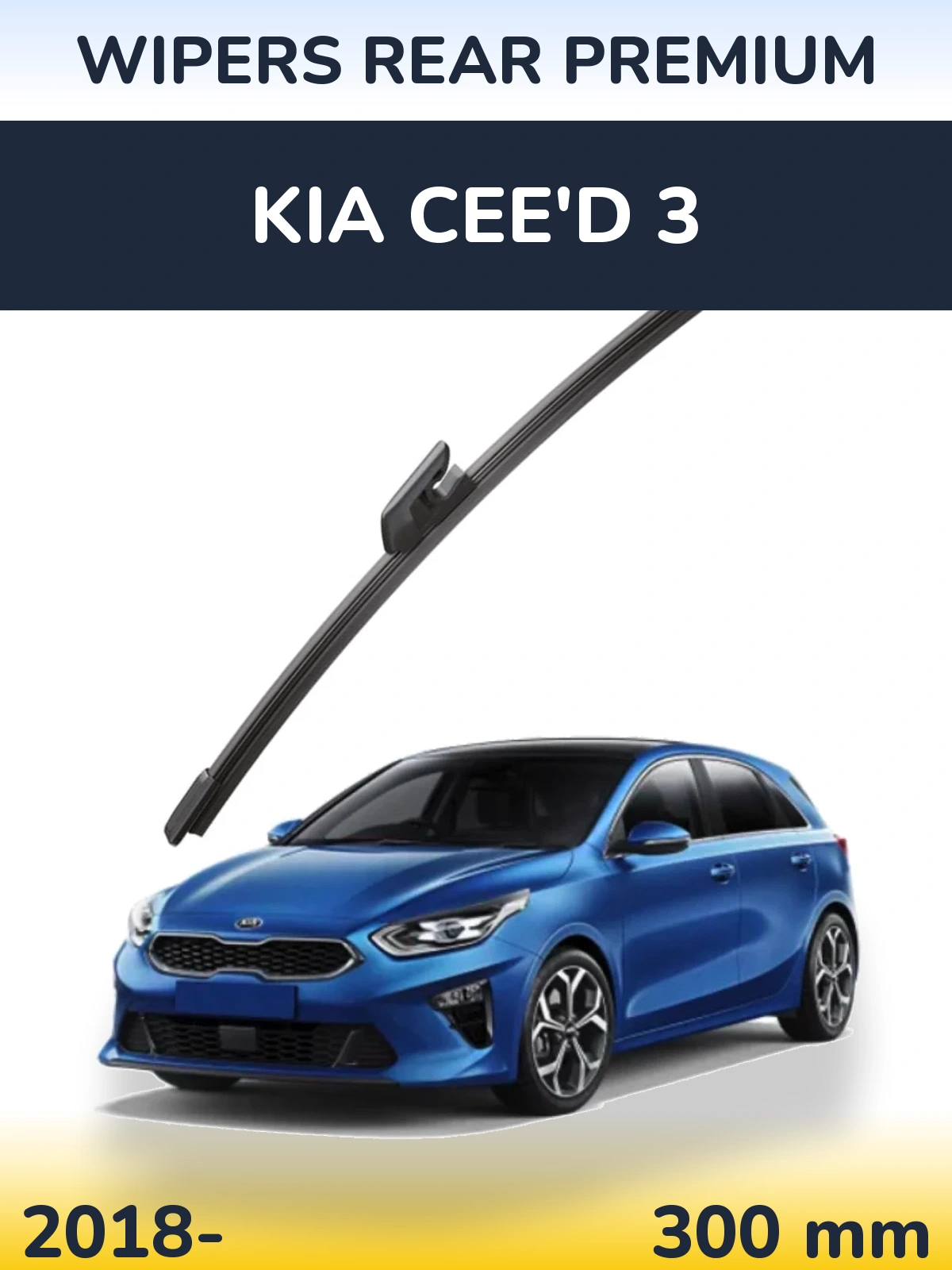 Задний дворник WIPERS REAR PREMIUM 300 мм для KIA Cee'd 3 2018-2026