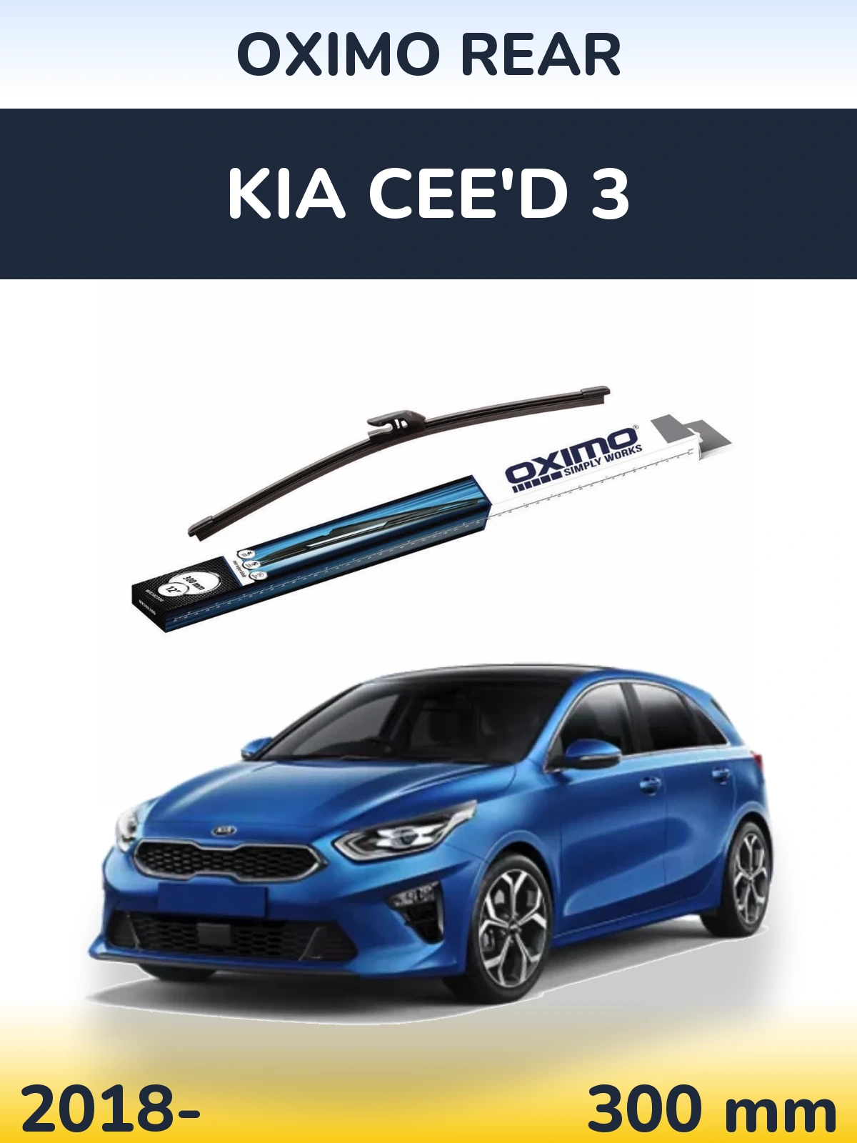 Torkarblad Oximo Rear för KIA Cee'd 3