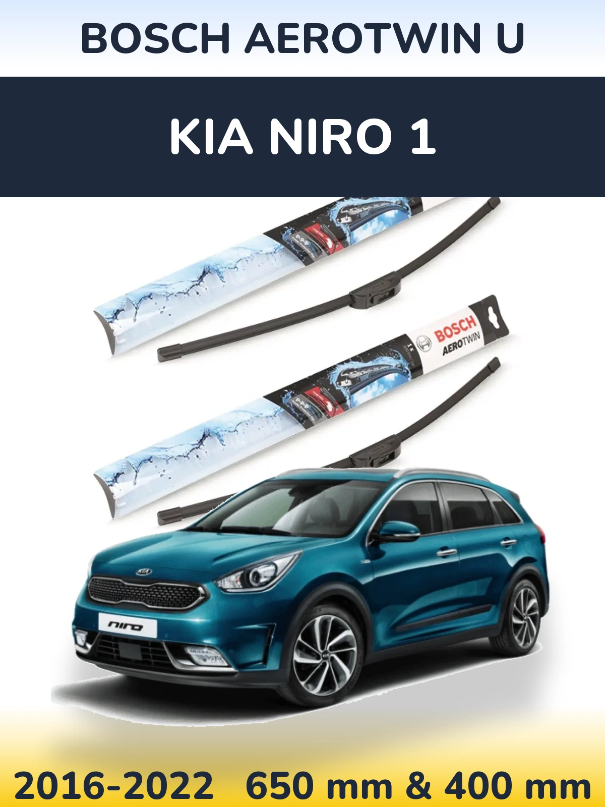 Torkarblad BOSCH AeroTwin U för KIA Niro 1