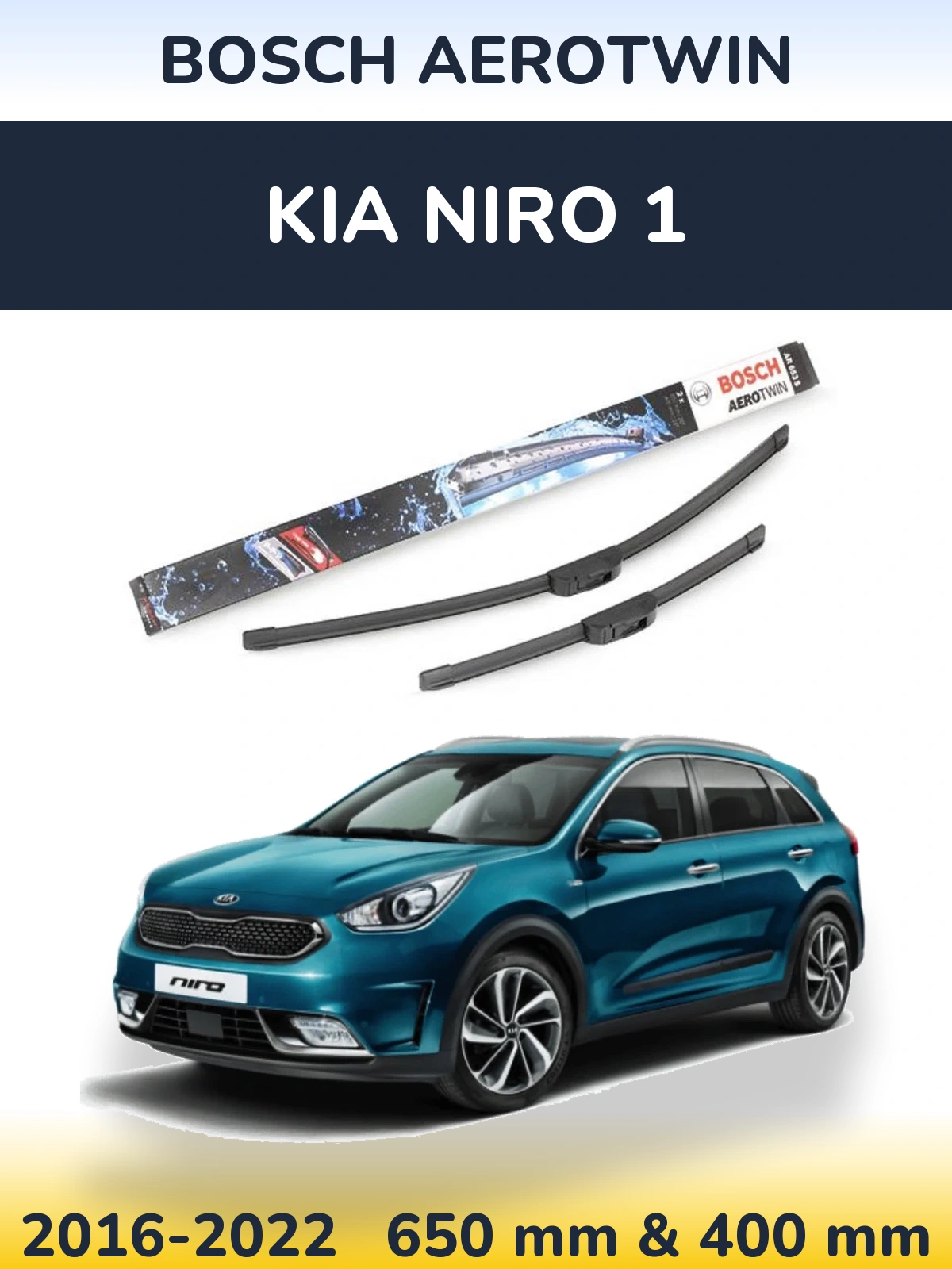 Torkarblad BOSCH AeroTwin för KIA Niro 1