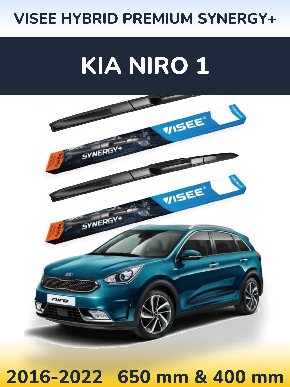 Torkarblad VISEE HYBRID PREMIUM SYNERGY+ för KIA Niro 1