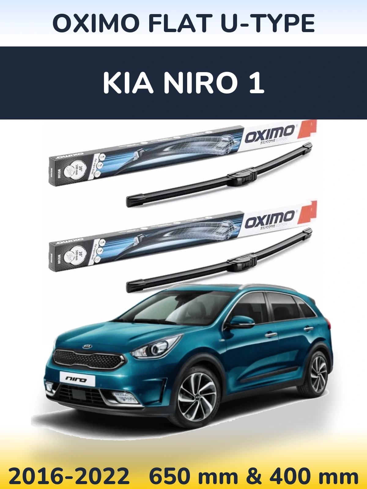 Torkarblad Oximo Flat U-type för KIA Niro 1
