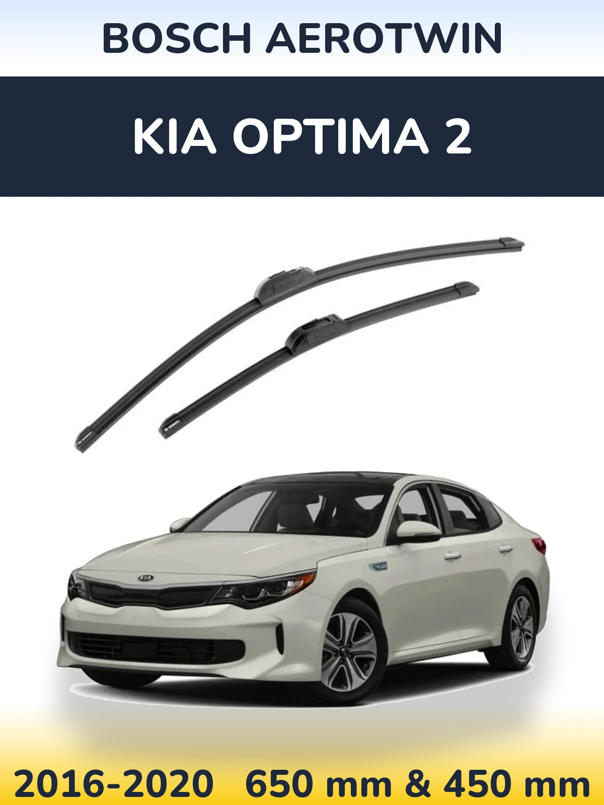Torkarblad BOSCH AeroTwin för KIA Optima 2