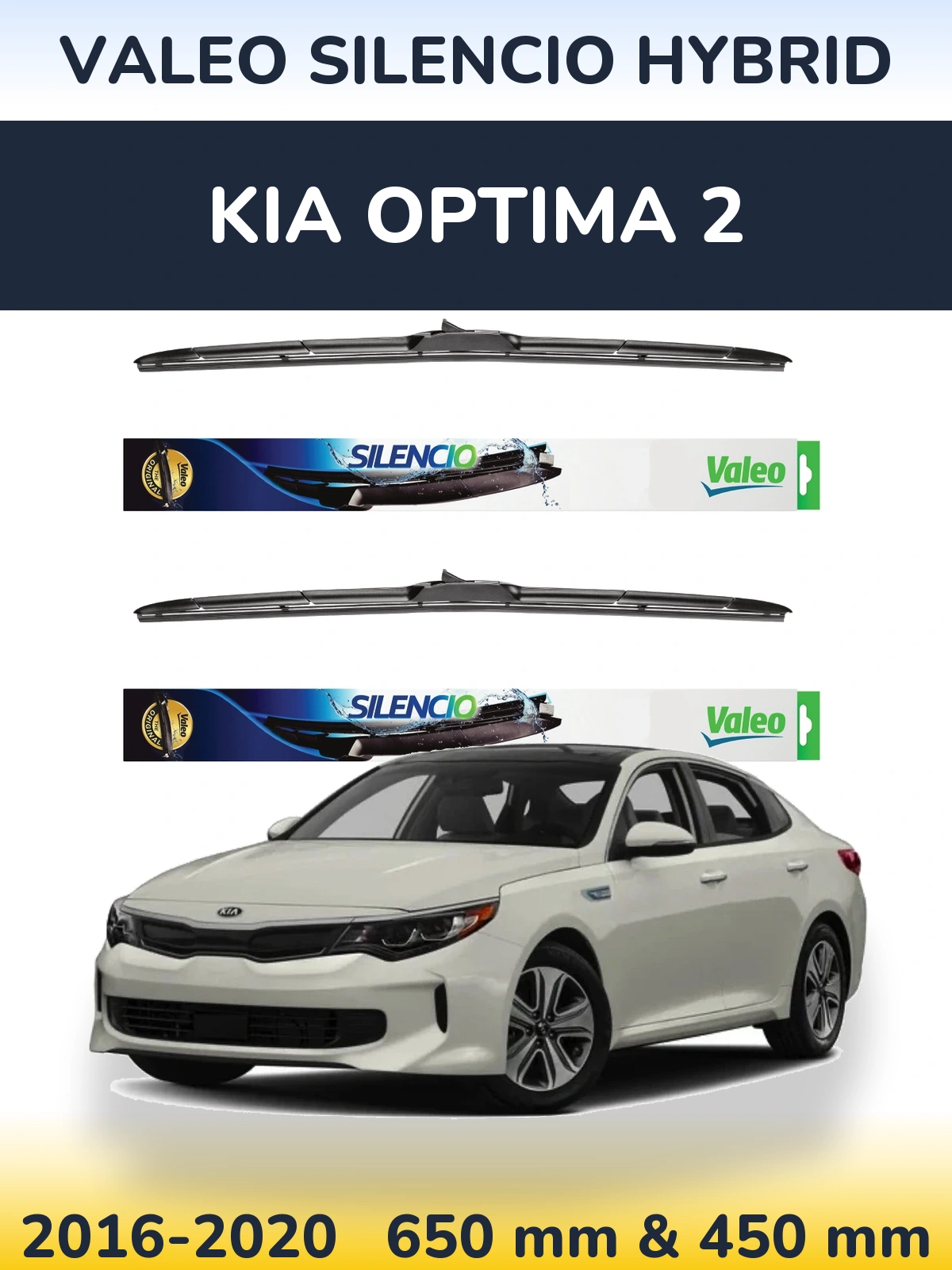 Torkarblad Valeo Silencio Hybrid för KIA Optima 2