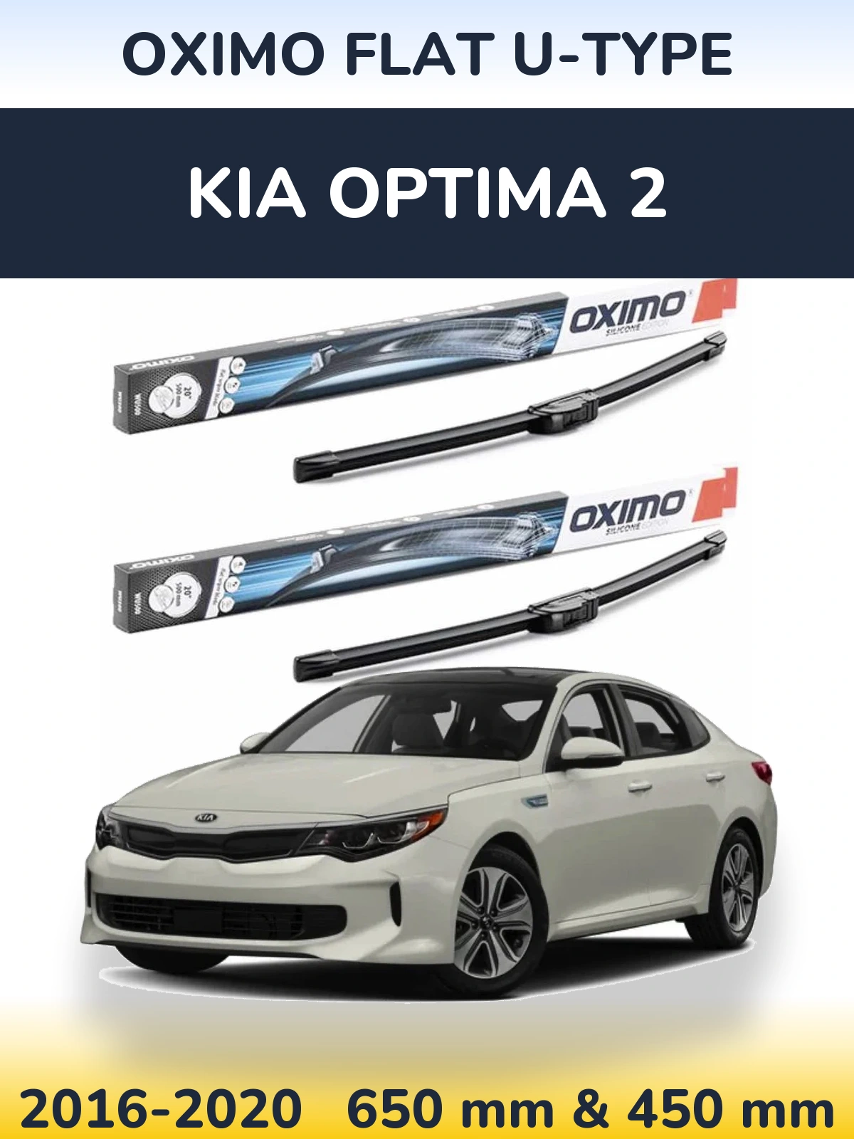 Torkarblad Oximo Flat U-type för KIA Optima 2