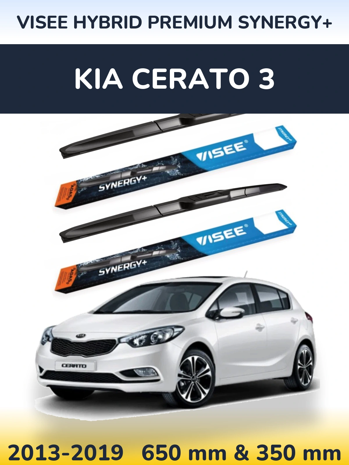 Torkarblad VISEE HYBRID PREMIUM SYNERGY+ för KIA Cerato 3